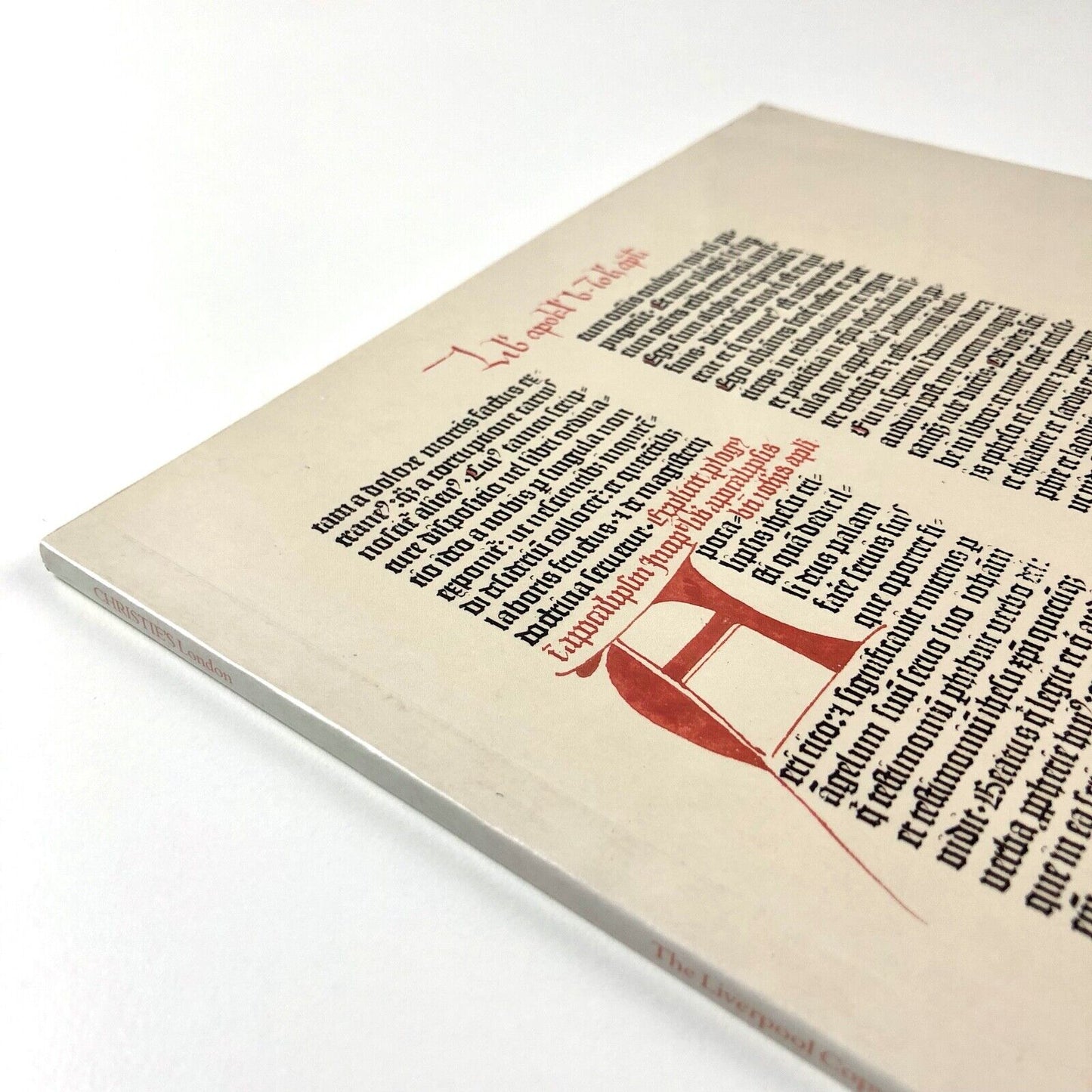 The Würzburg Schottenkloster – Spencer – Liverpool Copy of the 36-line Bible | Christie's auction catalogue, 1991