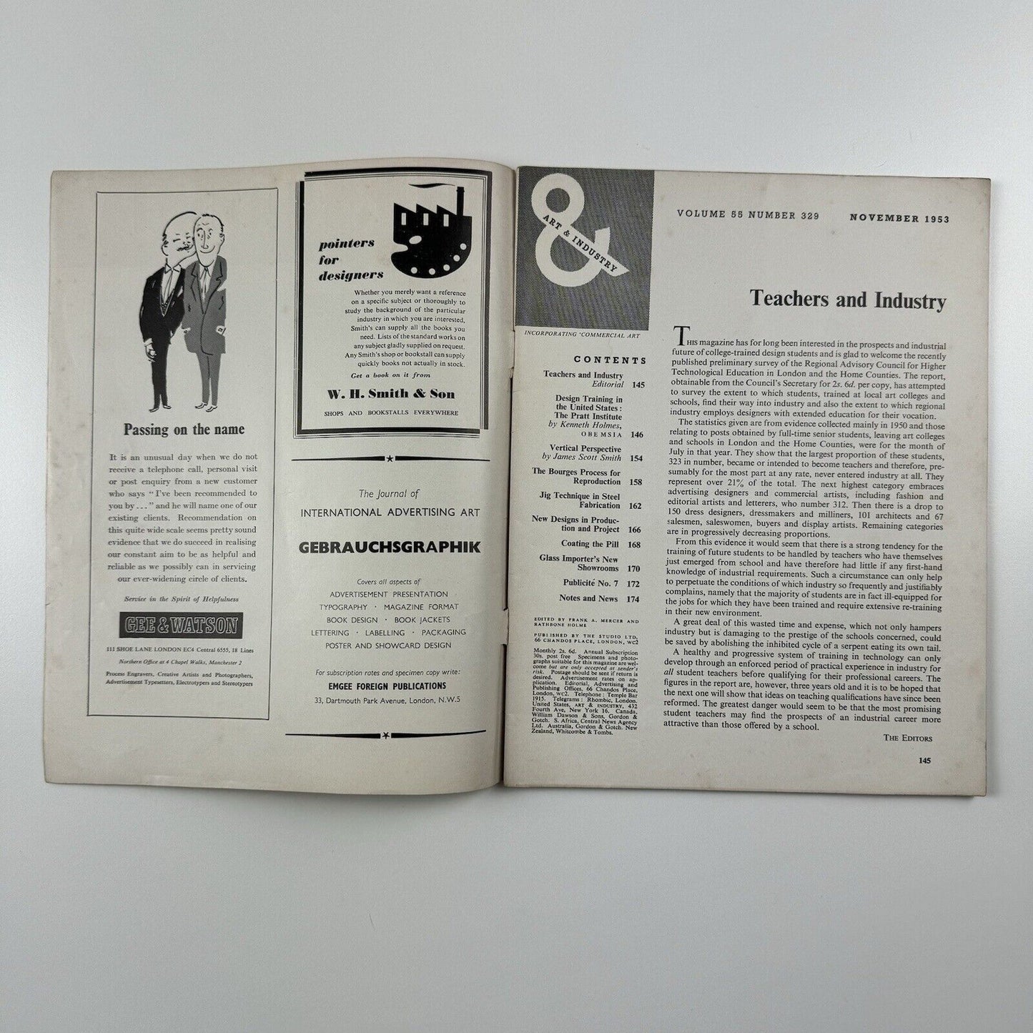 Art & Industry, Volume 55 number 329, November 1953 | The Studio