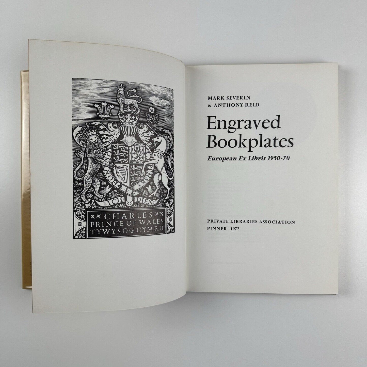 Engraved Bookplates. European Ex Libris 1950-70 by Mark Severin and Anthony Reid | Private Libraries Association, 1972