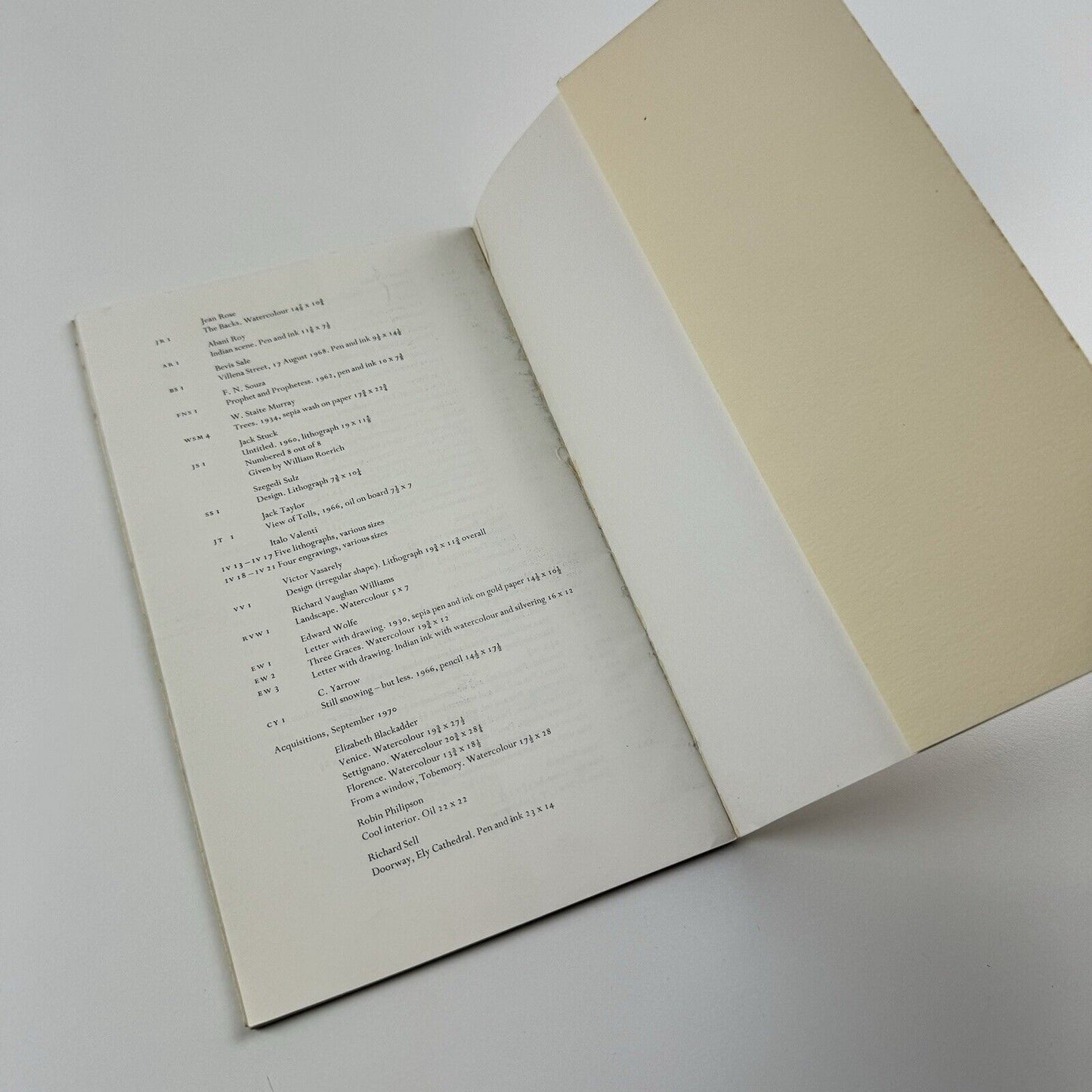 Kettle's Yard – An Illustrated handlist of the paintings, sculpture and drawings, 1970