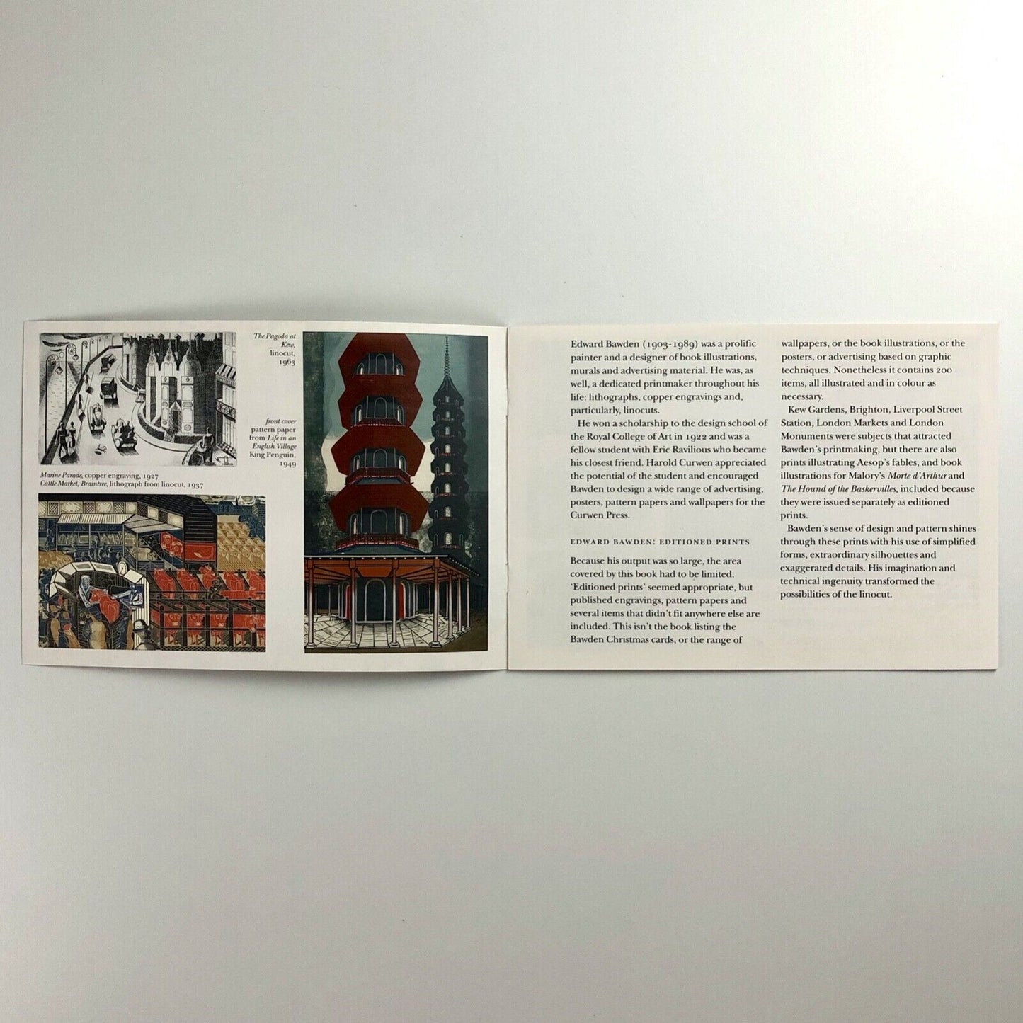 Prospectus to promote Edward Bawden editioned prints | Wood Lea Press, 2005