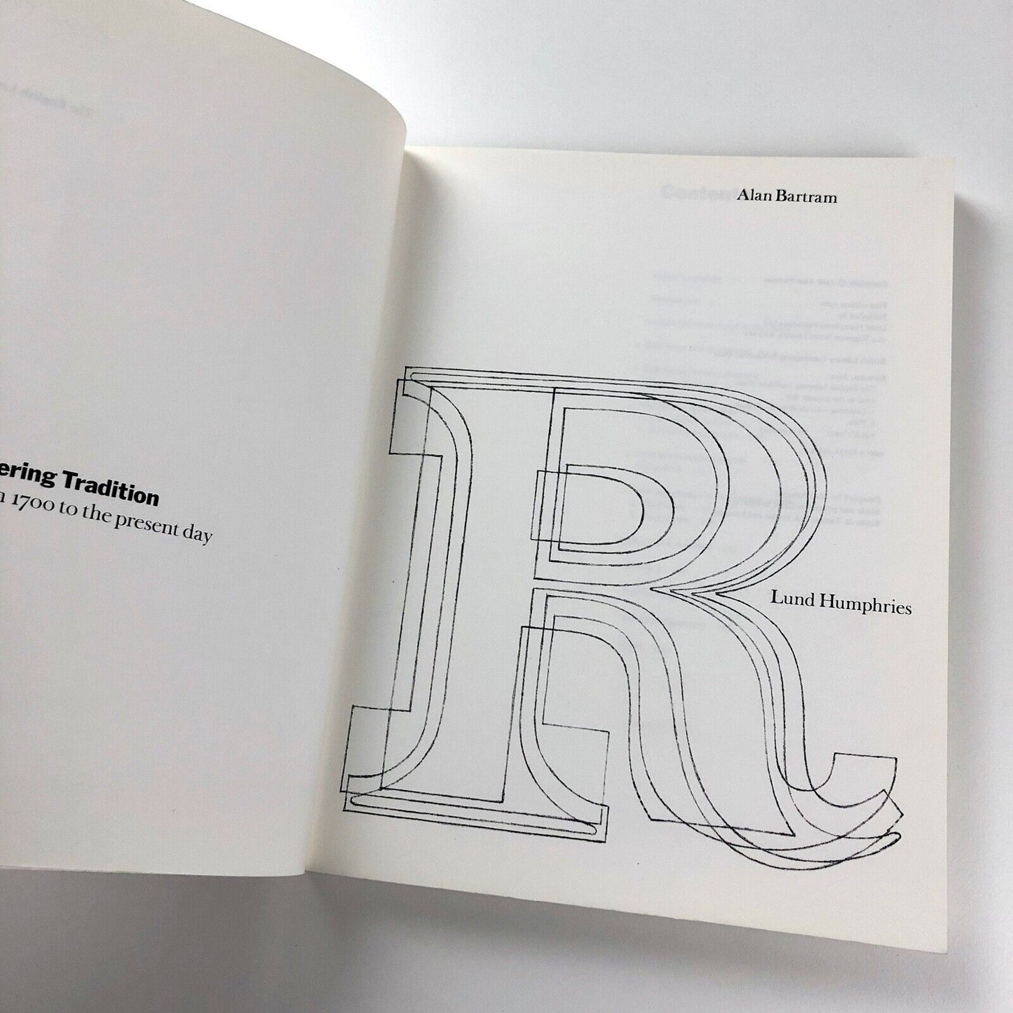 The English Lettering Tradition from 1700 to the Present Day | Alan Bartram, 1989