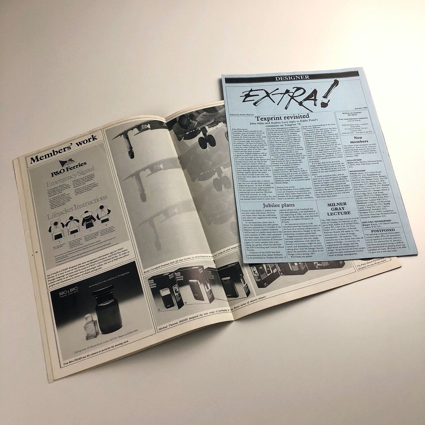 Designer magazine - Society of Industrial Artists and Designers | January 1980 | articles include those relating to James Gardner and Herbert Spencer