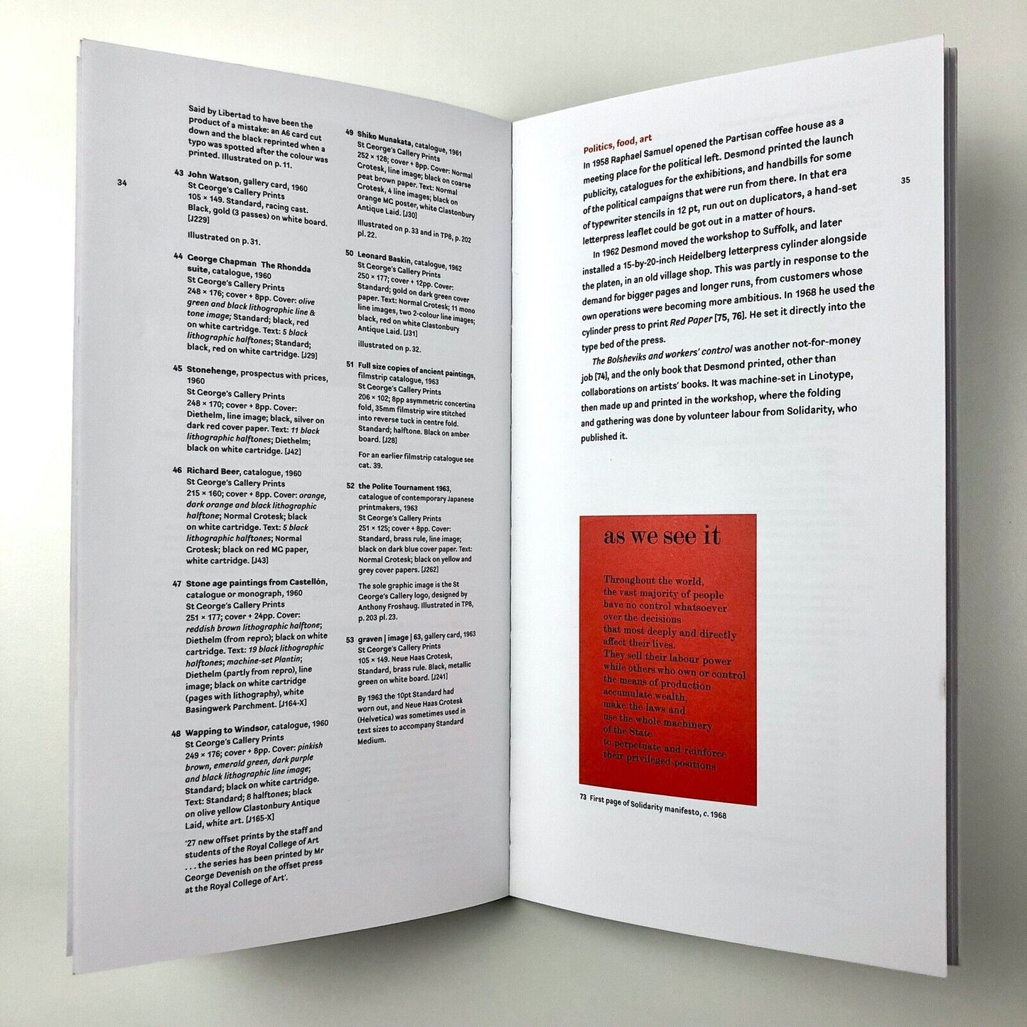 Late Letterpress: the work of Desmond Jeffery ed Sally Jeffery, intro Paul Stiff, St Bride Library, 2009
