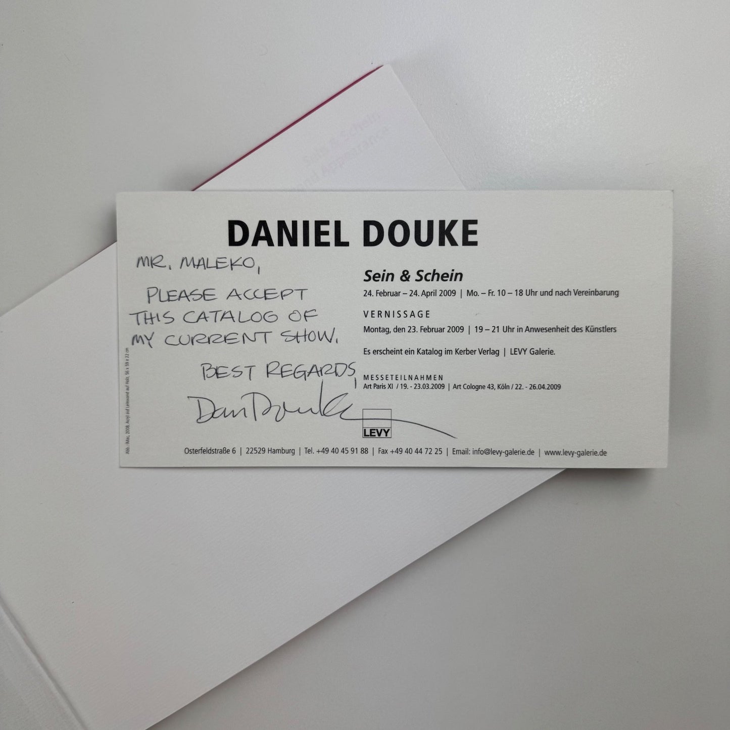 Daniel Douke. Sein & Schein. Beyond Appearance | Kerber Art | LEVY Gallerie, 2009