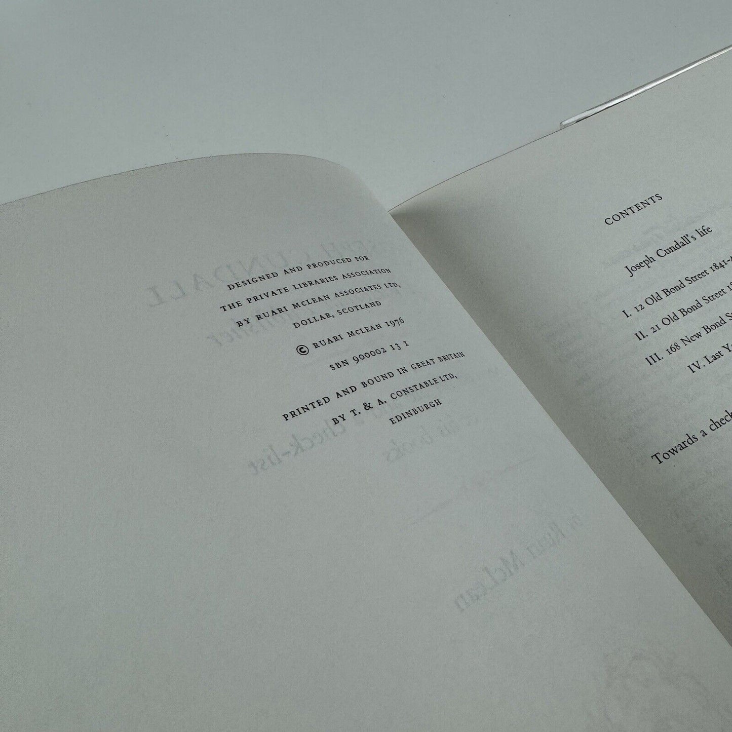 Joseph Cundall. A Victorian Publisher. Notes on his life and a check-list of his books by Ruari McLean | Private Libraries Association, 1976