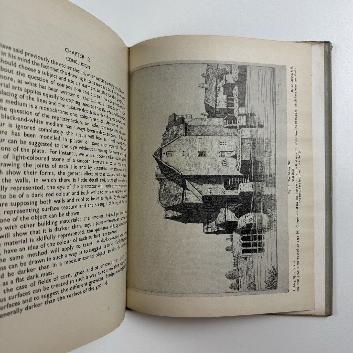 Etching by Ian Strang | The Student’s Art Books. Pitman, 1946 | Mercers' School