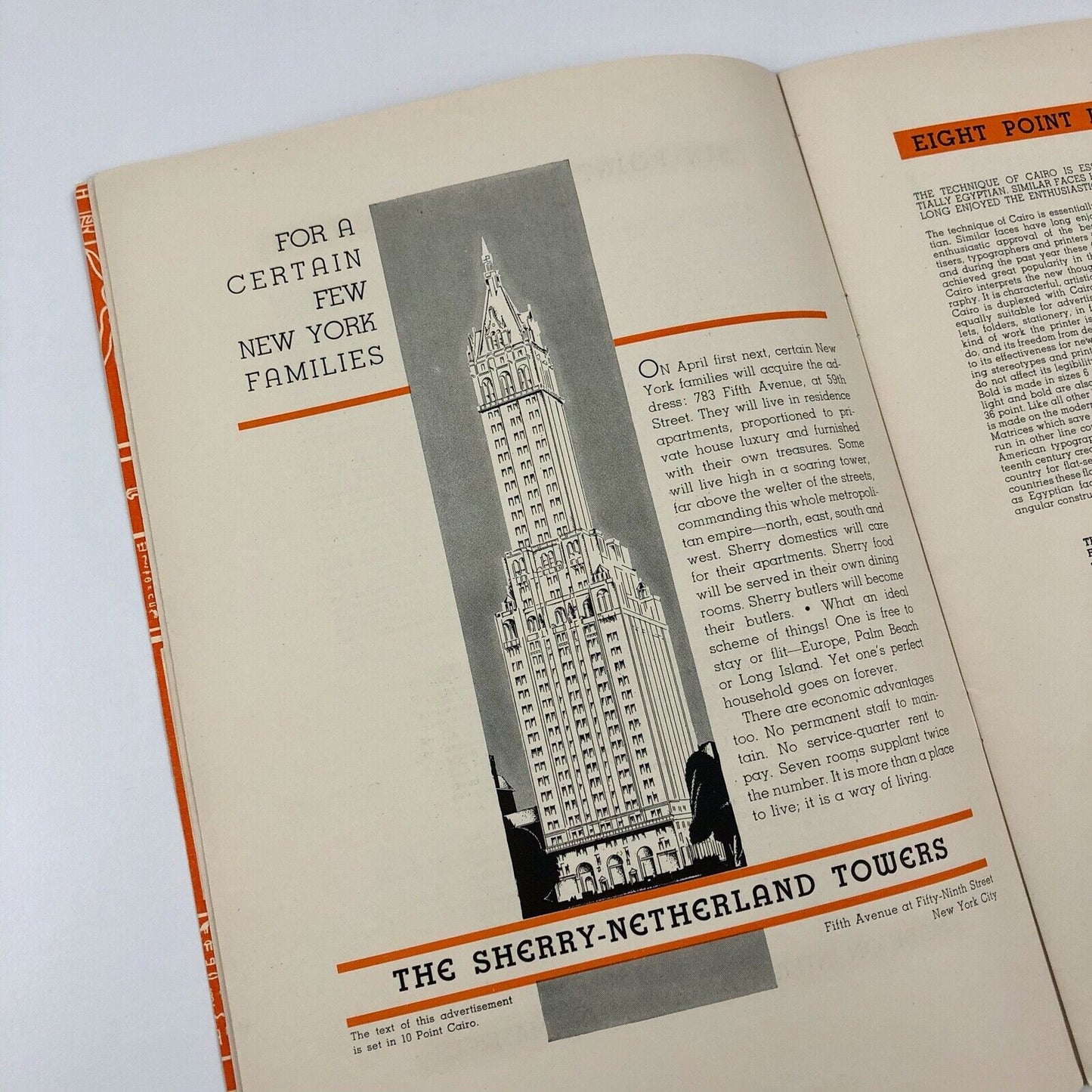 Cairo type specimen | Intertype Corporation Brooklyn New York 1933?