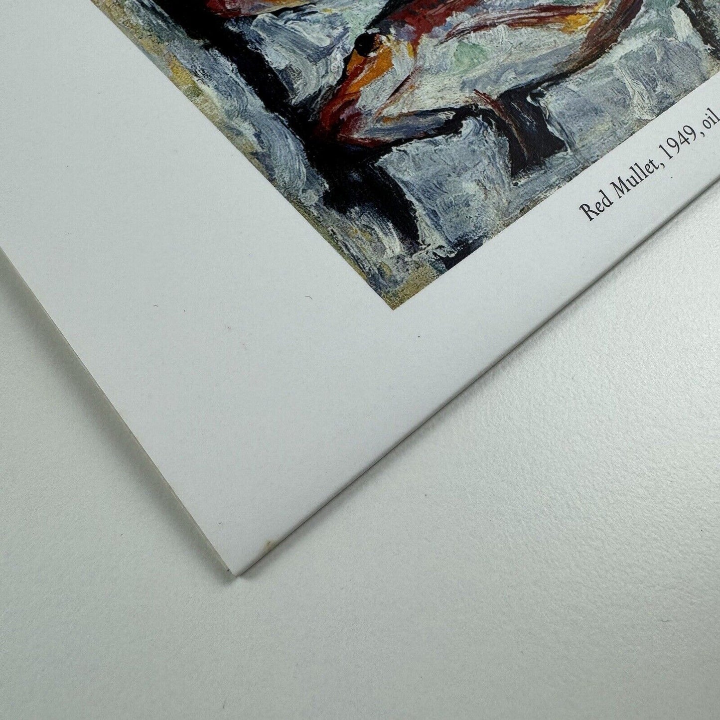 Folded card for A Different Kettle of Fish – paintings by Adrian Ryan | Penlee Gallery & Museum, 2002
