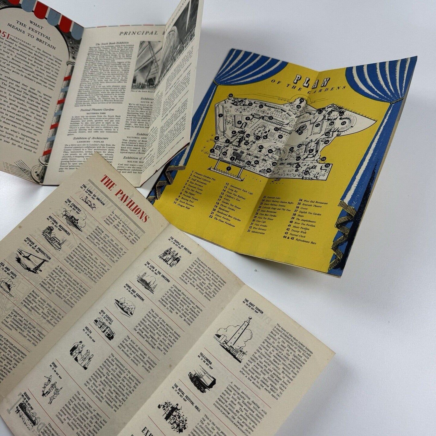 Three Festival of Britain 1951 exhibition leaflets