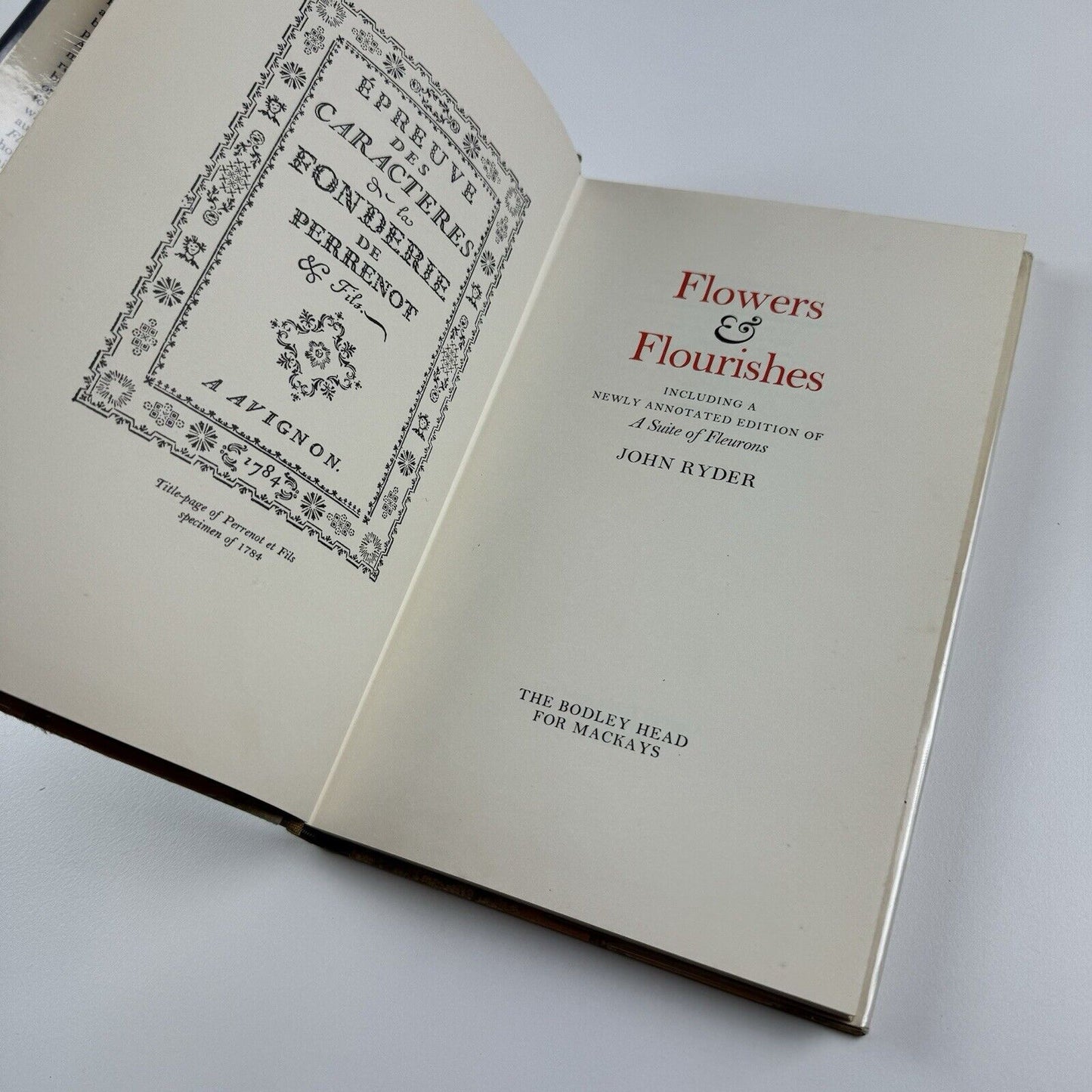 Flowers & Flourishes by John Ryder | The Bodley Head, 1976