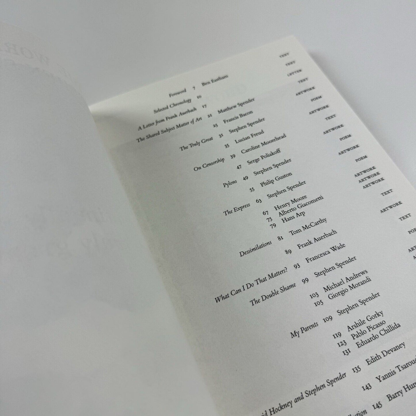 The Worlds of Stephen Spender. I think continually of those who were truly great… | Hauser & Worth Frieze Masters catalogue, 2018