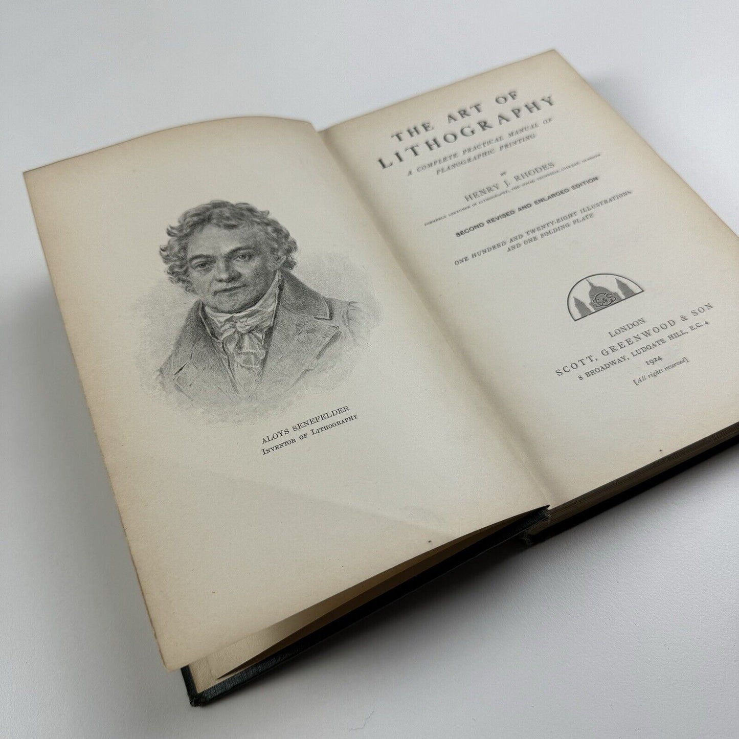 The Art of Lithography by Henry J. Rhodes | Scott Greenwood & Son, 1924 2nd edition