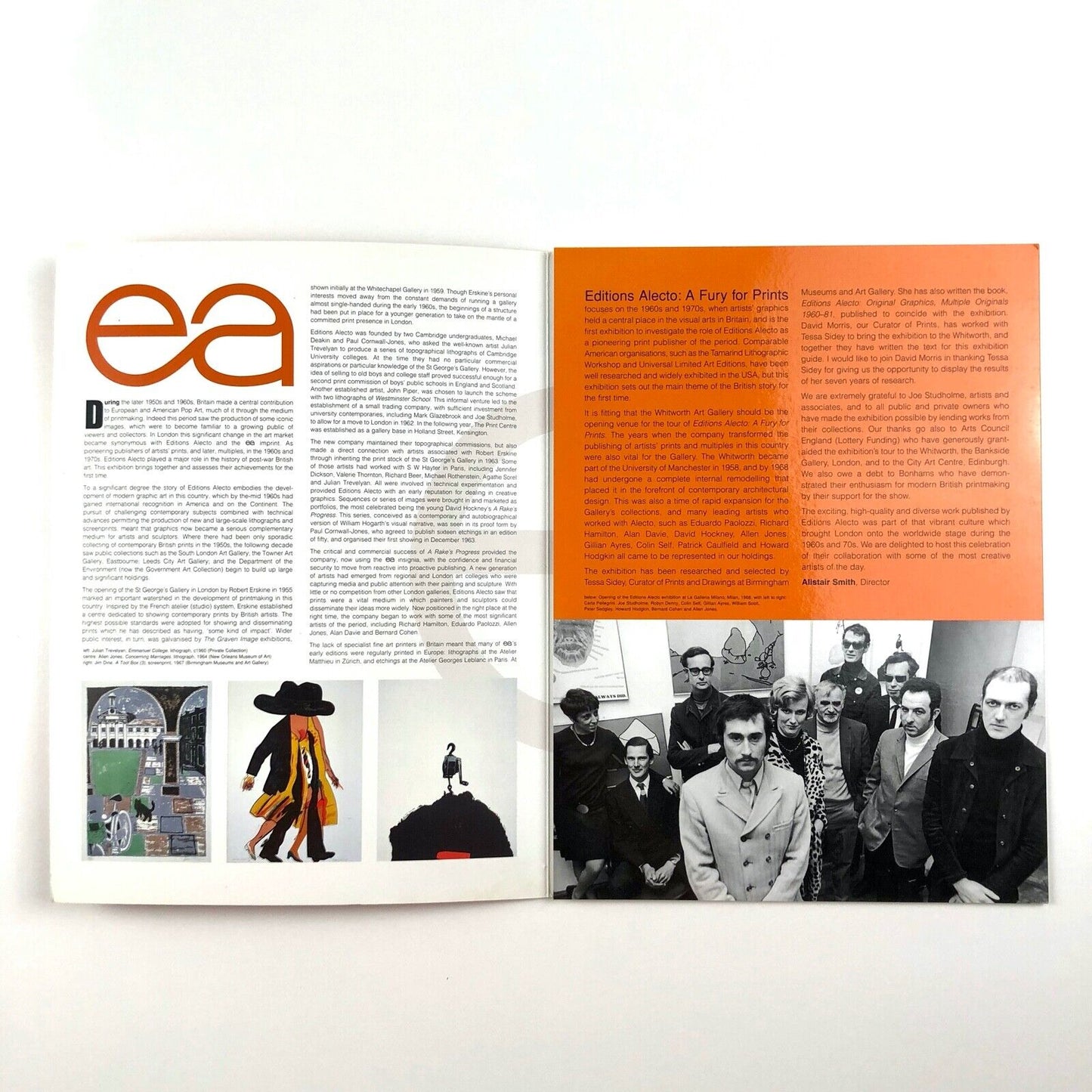 Editions Alecto: A Fury for Prints | Whitworth Art exhibition programme leaflet, 2003