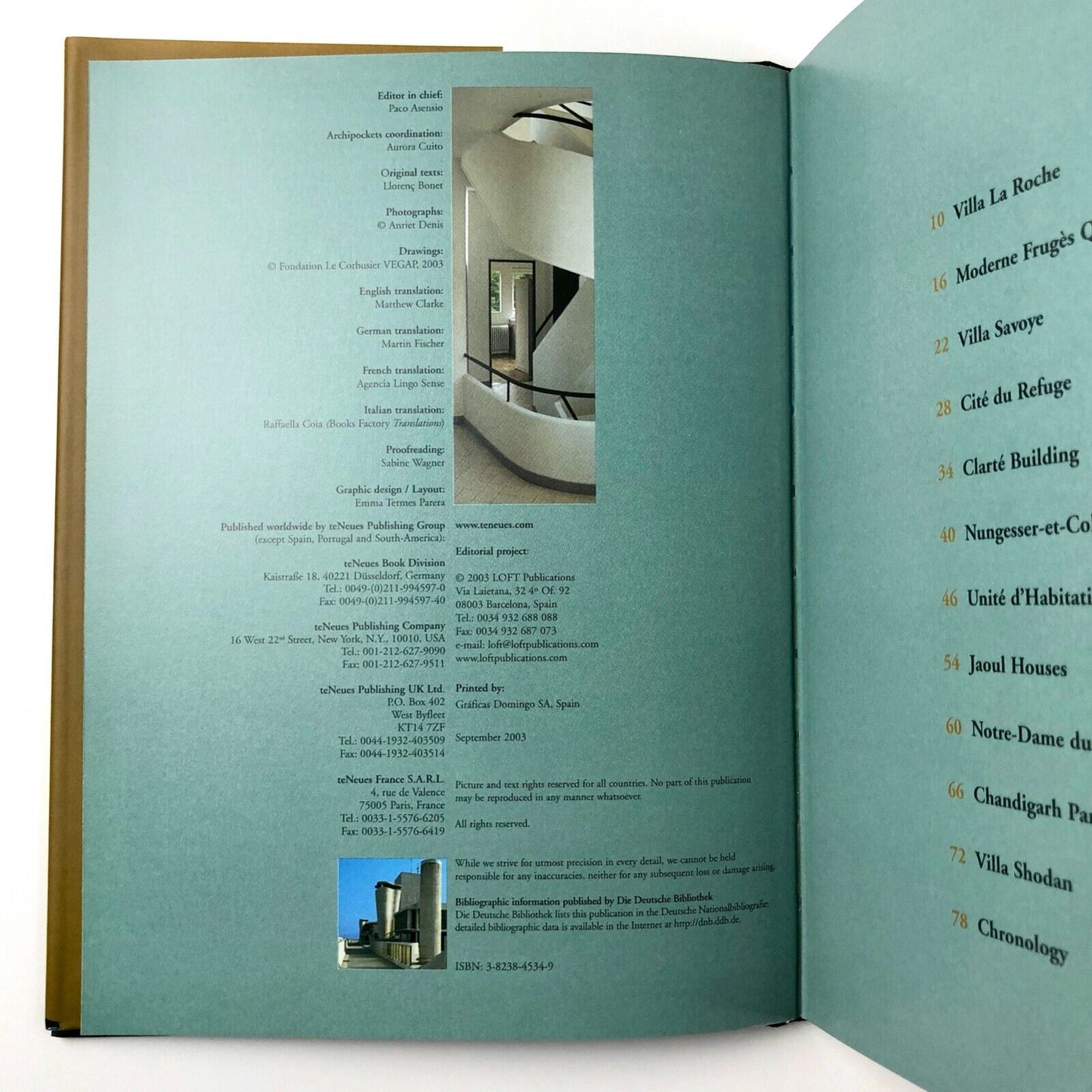 Le Corbusier | Edited by Paco Asensio | teNeues / LOFT Publications, 2003