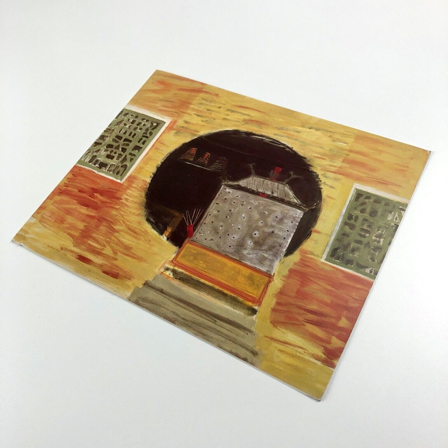 Folding card for Elizabeth Blackadder | Mercury Gallery, 1991