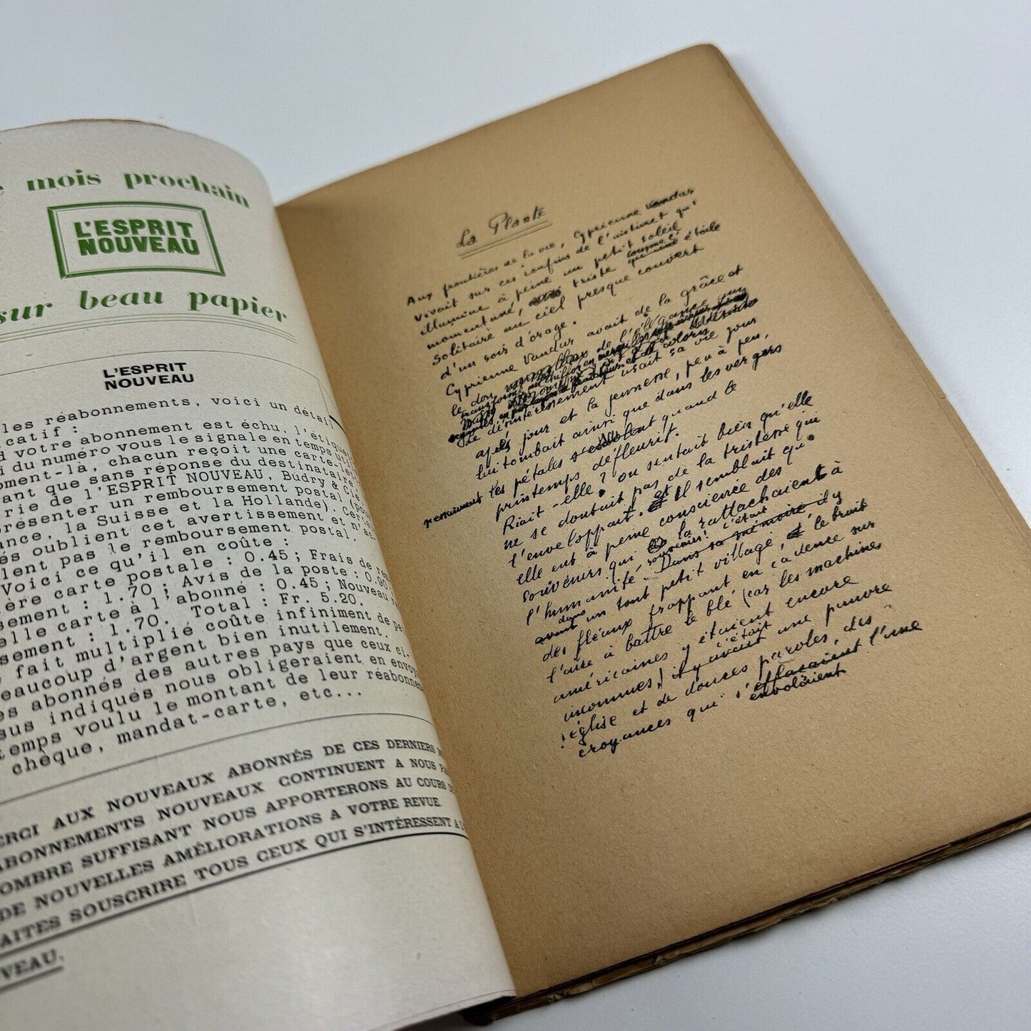 L'Esprit Nouveau journal No. 26 1924 | Amédée Ozenfant & Le Corbusier | Apollinaire
