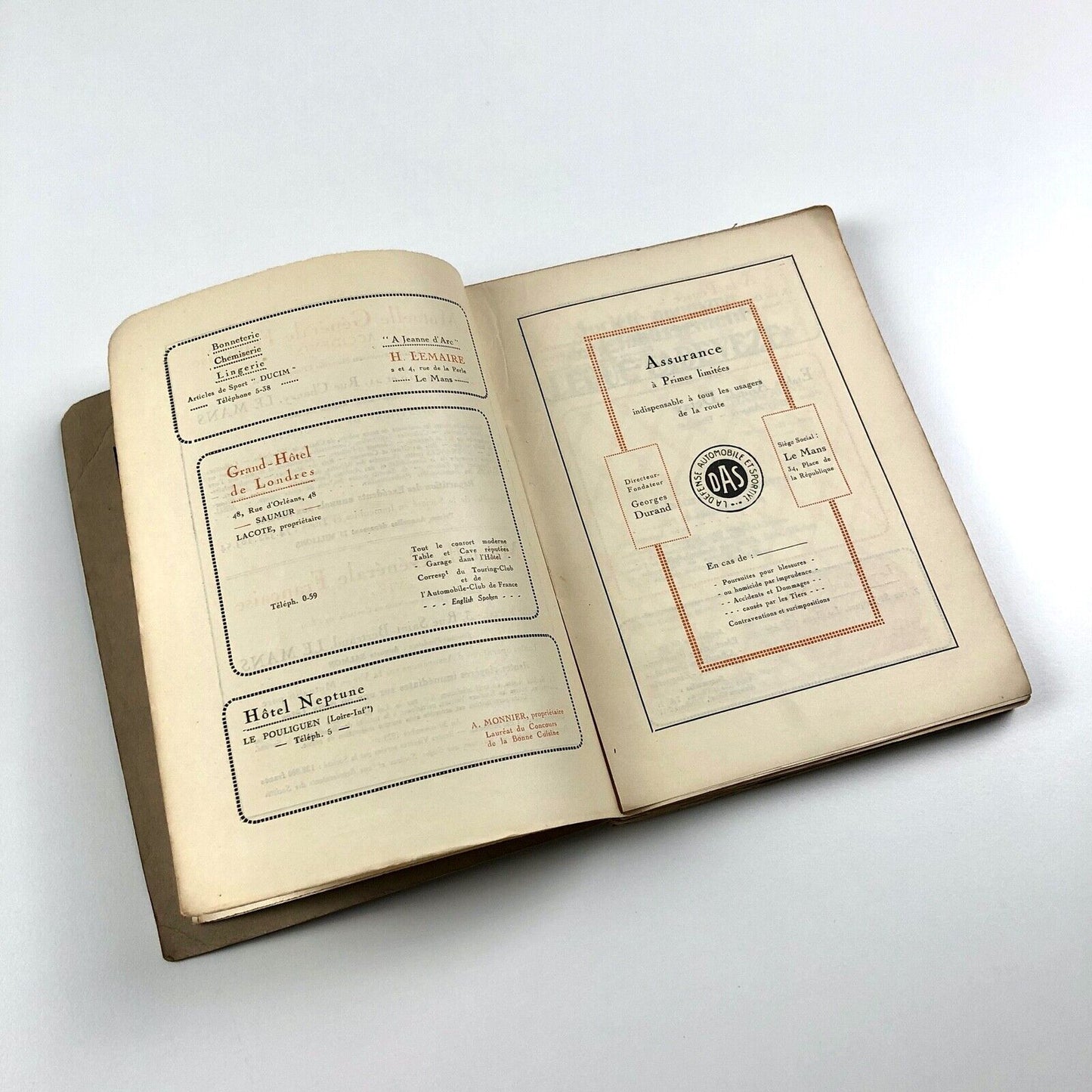 Le Maine Illustré Guide du Syndicat d'Initiative de la Sarthe, 1918 | R.N Raimbault