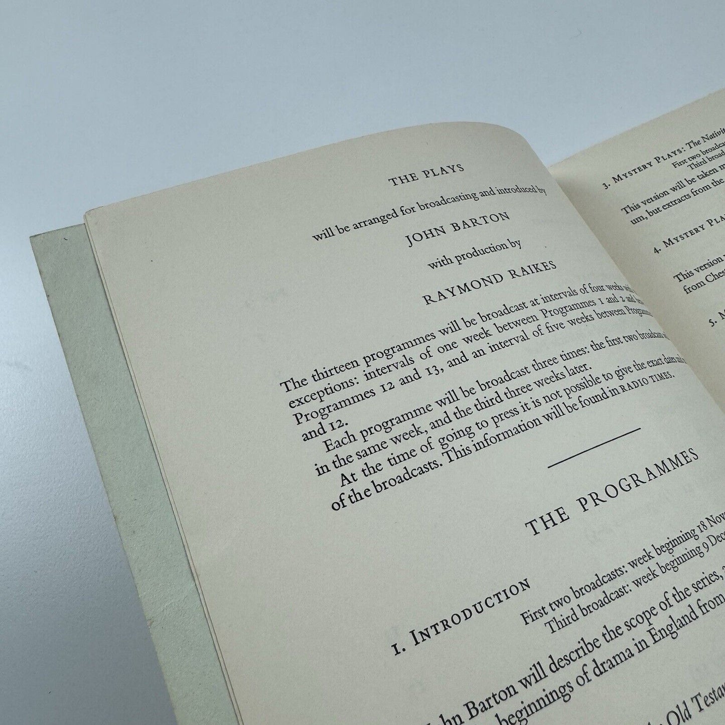 The First Stage: A Chronicle of the Development of English Drama From Its Beginnings to the 1580s, by John Barton | BBC 1956/7