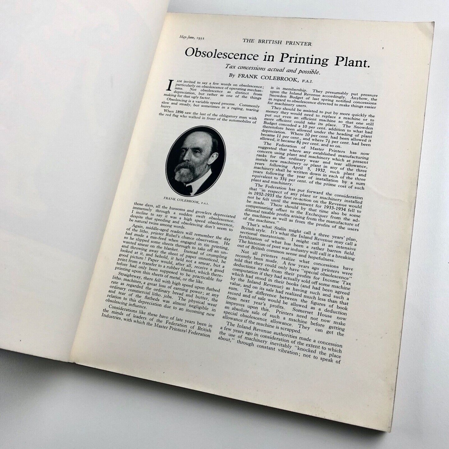 The British Printer journal | Number 265 Vol XLV | May-June 1932