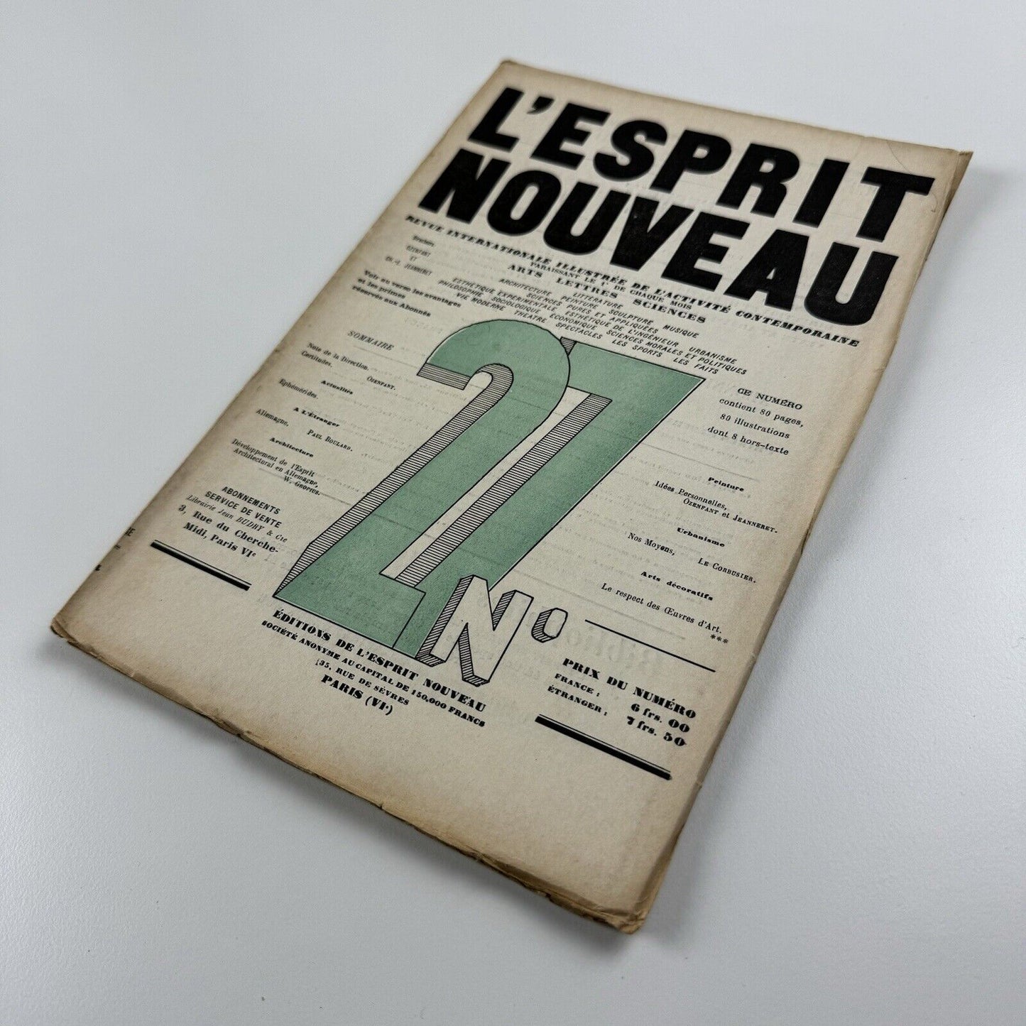 L'Esprit Nouveau journal | Issue No. 27 1924 | Amédée Ozenfant and Le Corbusier