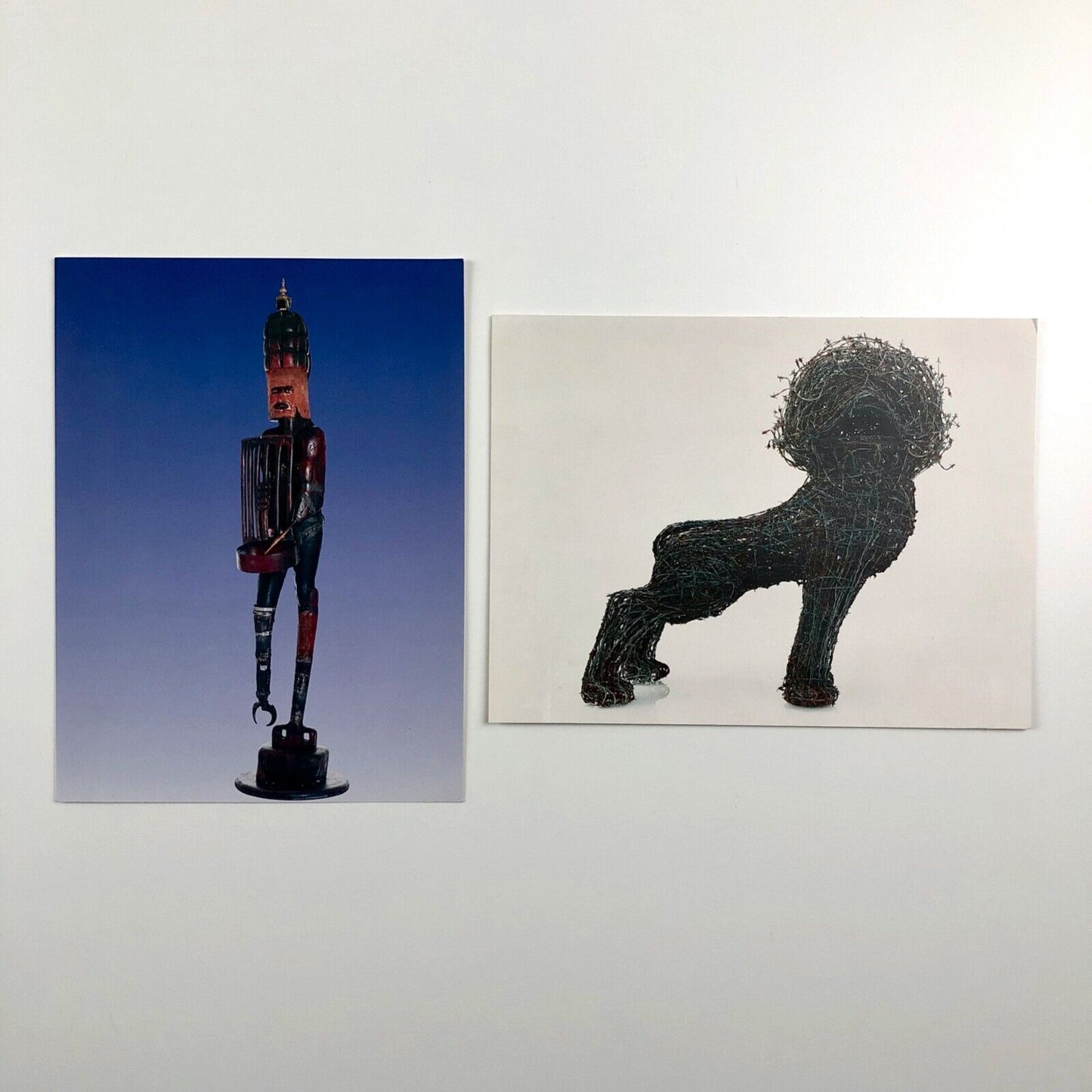 Two items of printed ephemera relating to the sculptor John Buckley | Private View invitation and ’Can Art Influence Politics’ card.