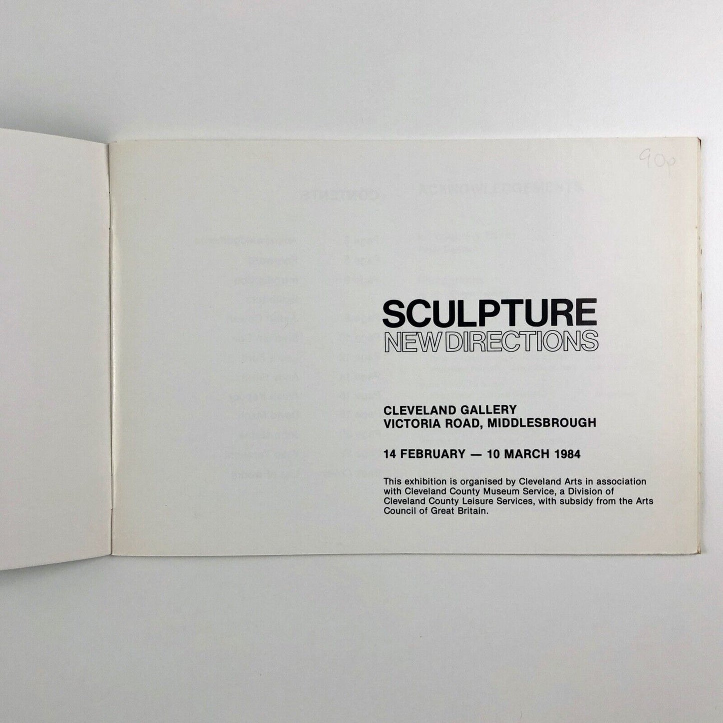 Sculpture New Directions – Cleveland Gallery, 1984 | Laura Ford, Anish Kapoor et al