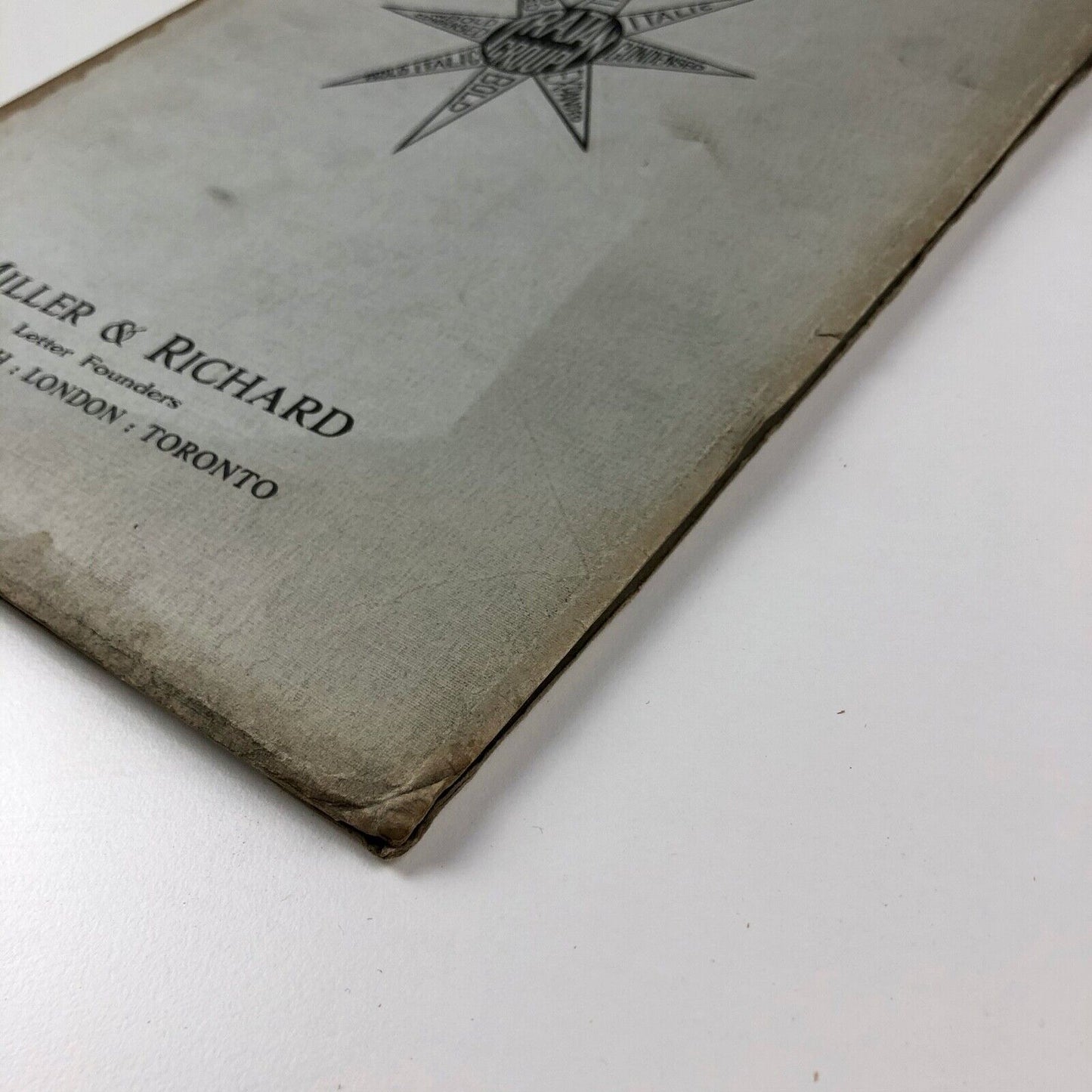 Trajan Group letter founders Miller & Richard Edinburgh, London, Toronto type specimen booklet undated 1930s?