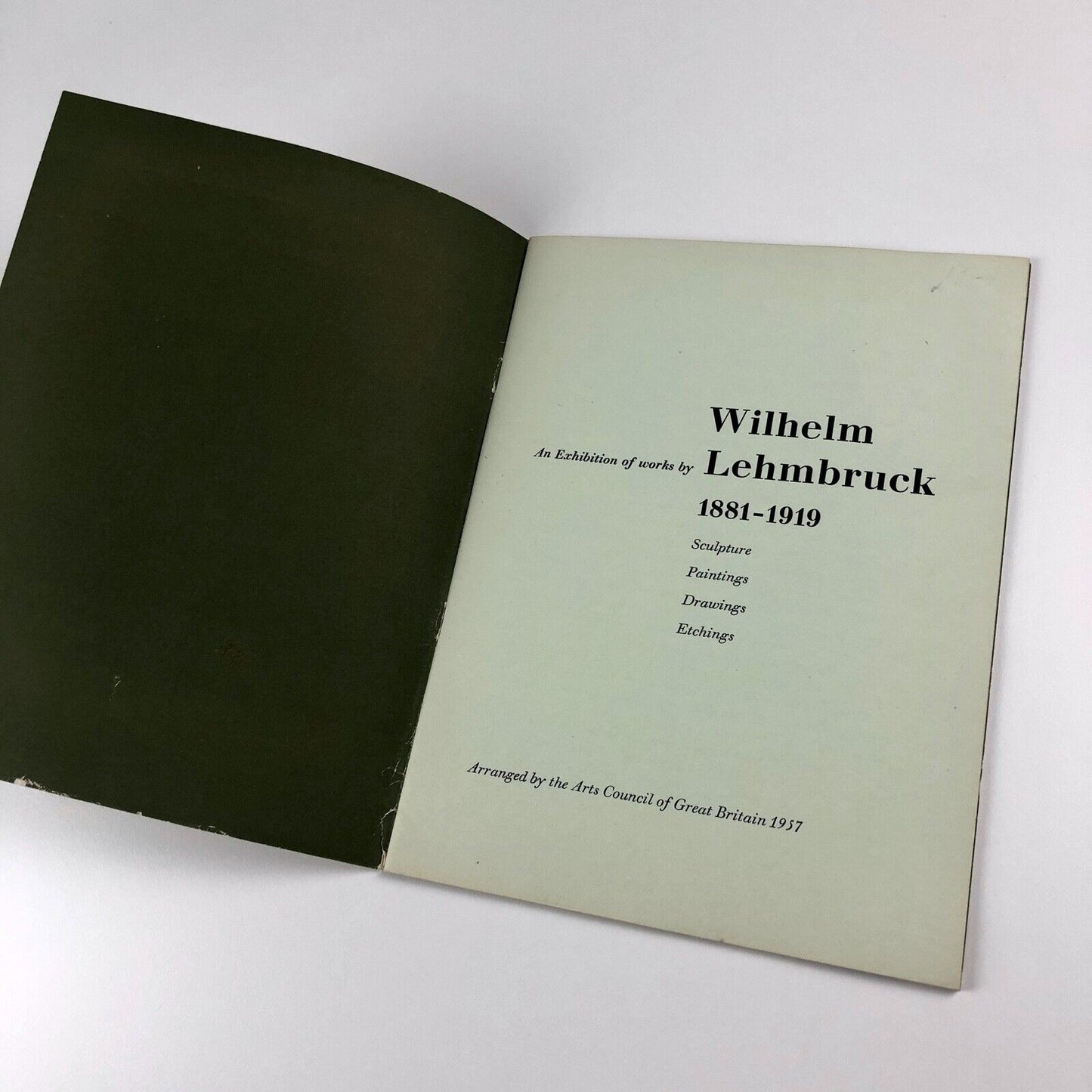 Wilhelm Lehmbruck 1881-1919 – exhibition of works | Arts Council catalogue, 1957