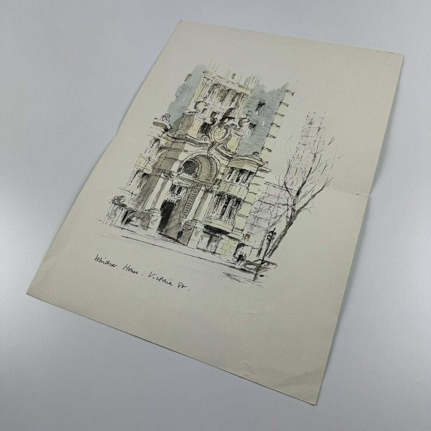Promotional leaflet for Sketch Book by Hugh Casson | The Lion and Unicorn Press, 1975