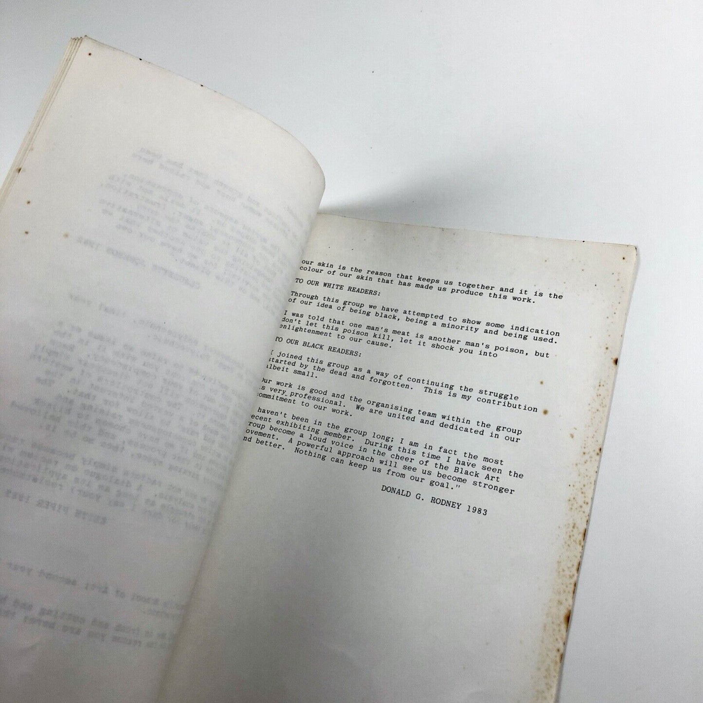 The Pan-Afrikan Connection photocopied leaflet | Eddie A. Chambers et al, 1983