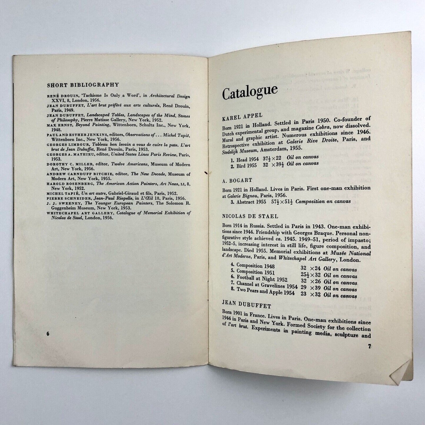 New Trends in Painting | Arts Council of Great Britain exhibition catalogue, 1956