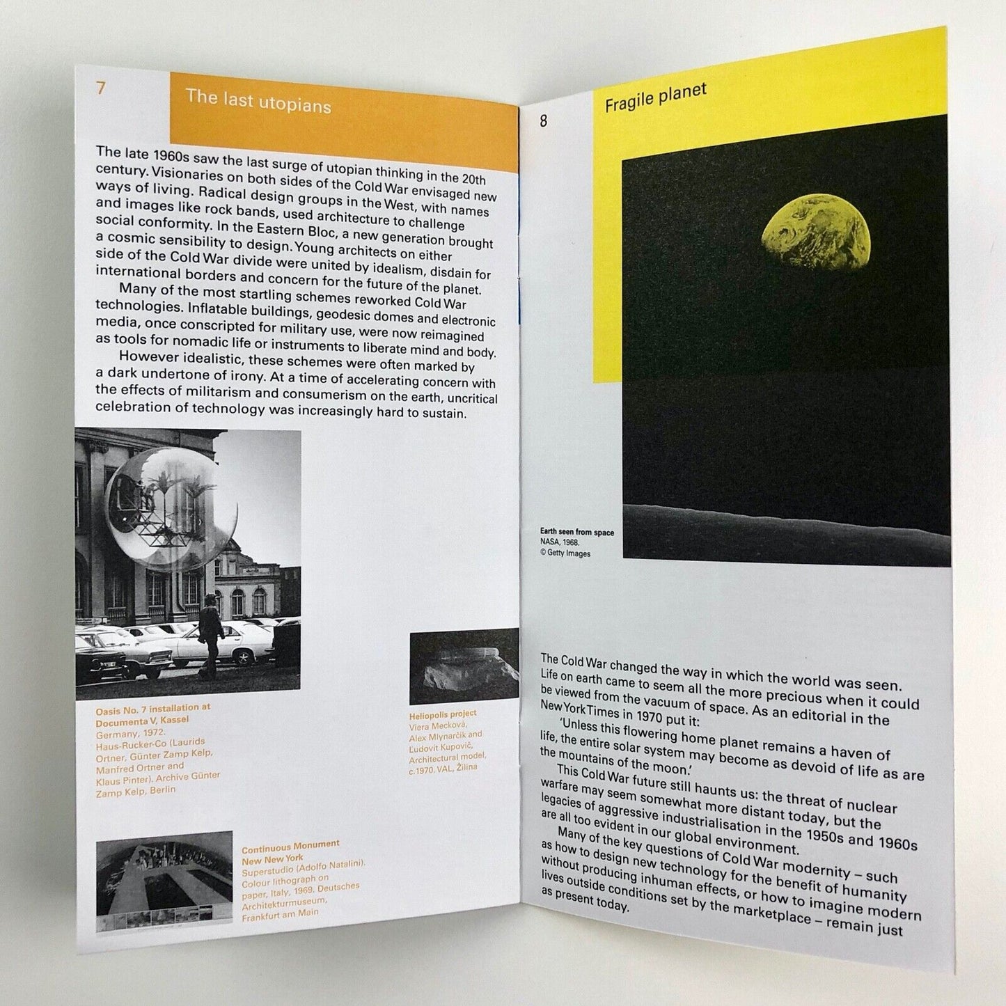 Small exhibition guide for Cold War Modern – V&A exhibition, 2009