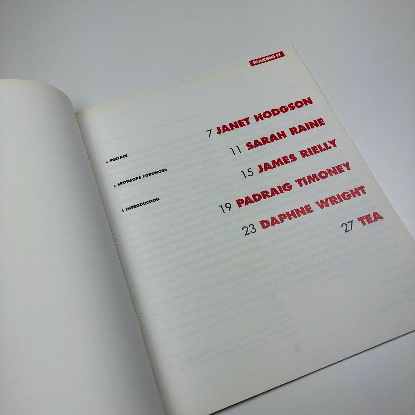 Making It: Process and Participation | Tate Liverpool, 1995 | Janet Hodgson, Sarah Raine, James Rielly, Padraig Timoney, Daphne Wright, Tea