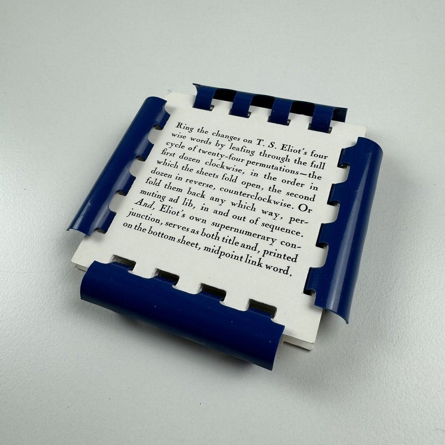 AND NOW ALWAYS IS by John Crombie No 190 of 250 | Kickshaws Press, 1998 | T.S. Eliot poetry