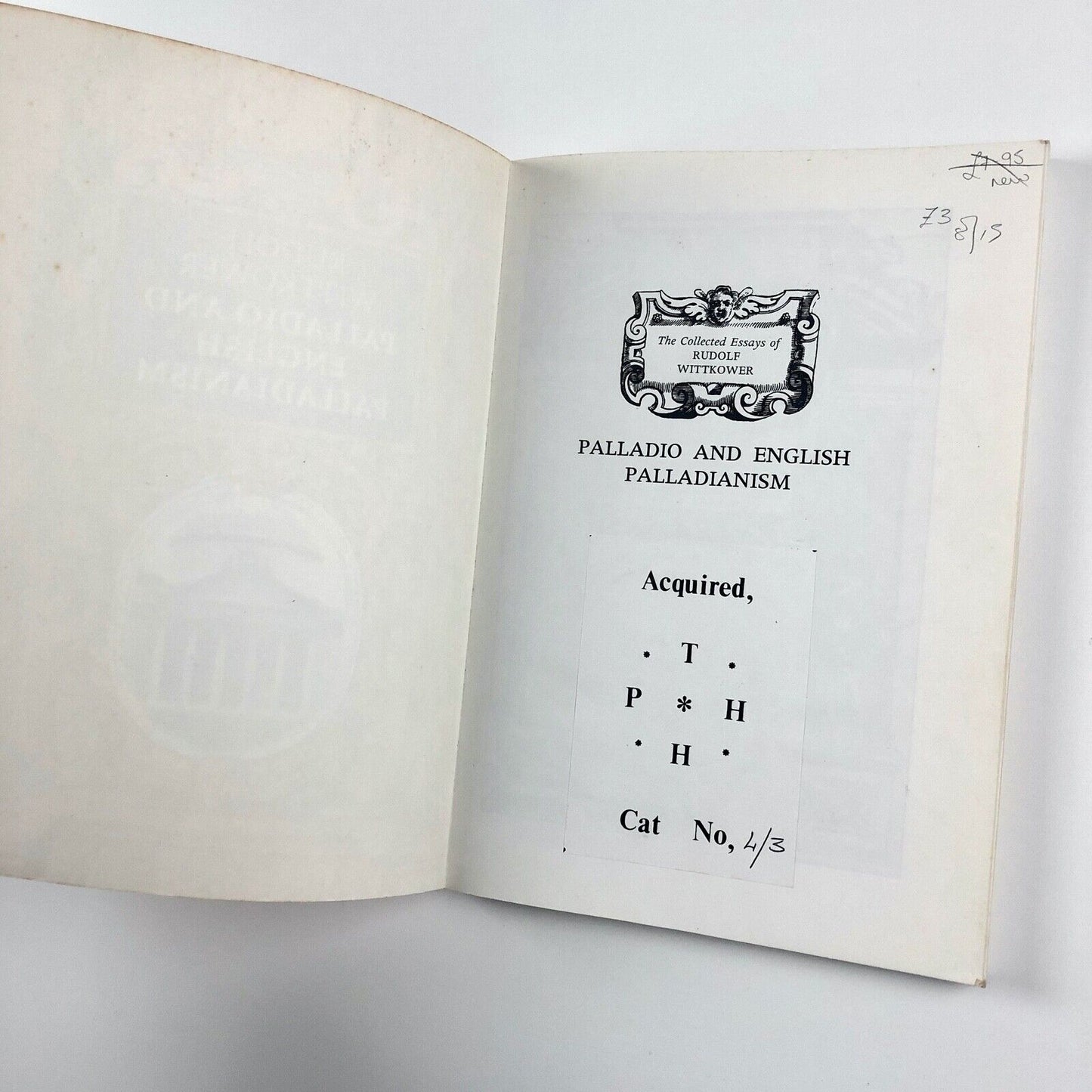 Palladio and English Palladianism by Rudolf Wittkower | Thames & Hudson, 1983