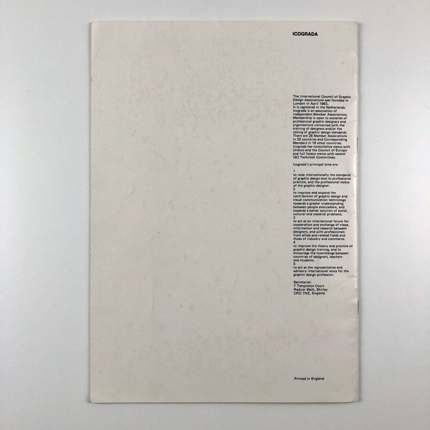 icographic number 11, 1977 | International Council of Graphic Design Associates