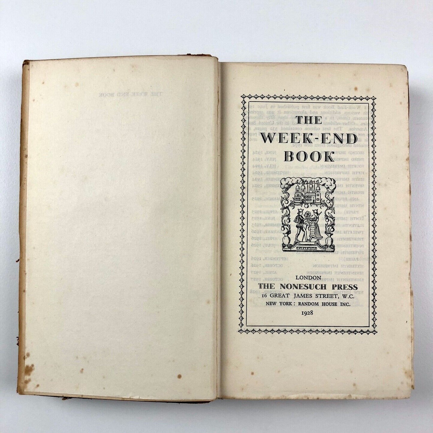 The Week-End Book | The Nonesuch Press, London, 1928