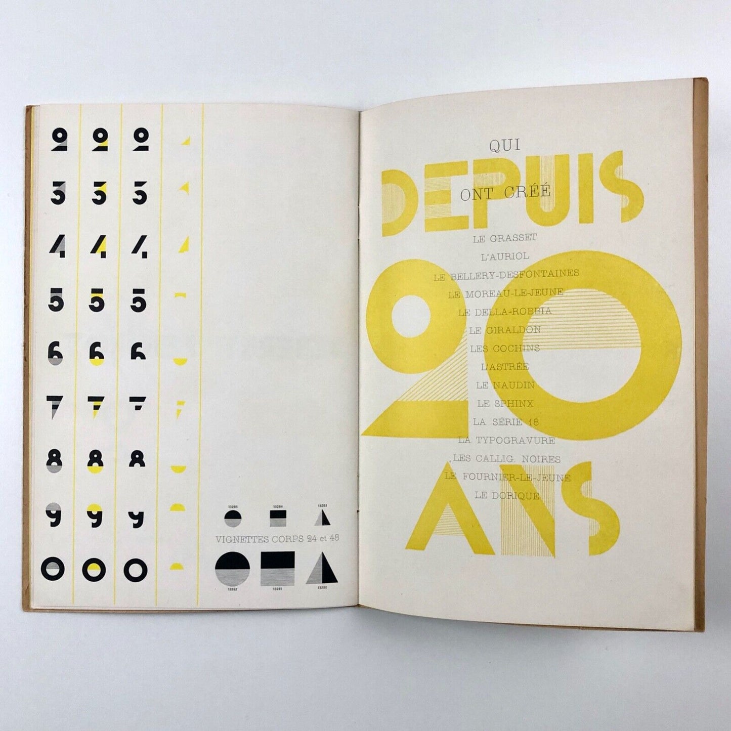 Bifur font – type specimen brochure | Fonderies Deberny Peignot, 1929 Cassandre