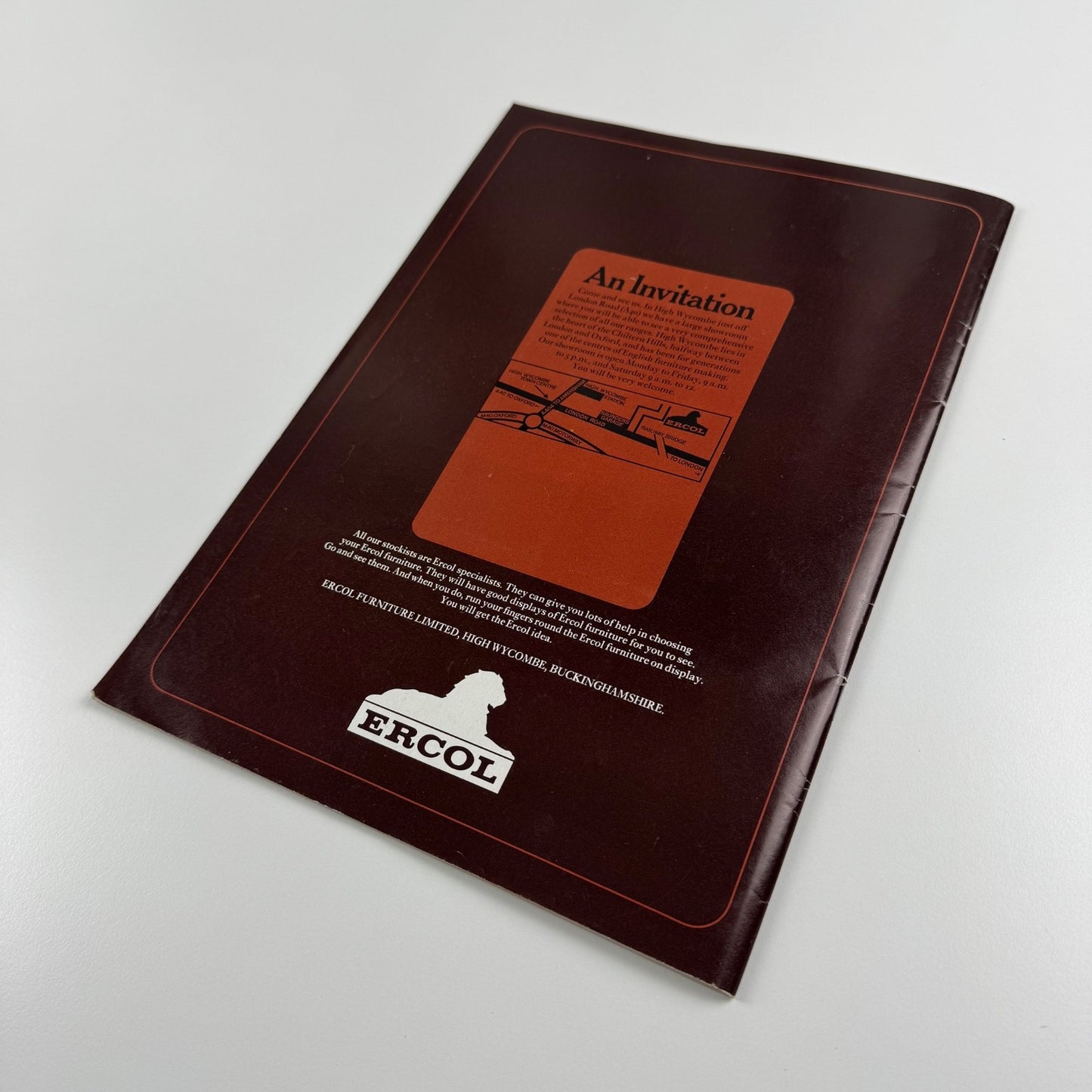 Ercol ’72 Brochure includes price lists and stockist lists furniture