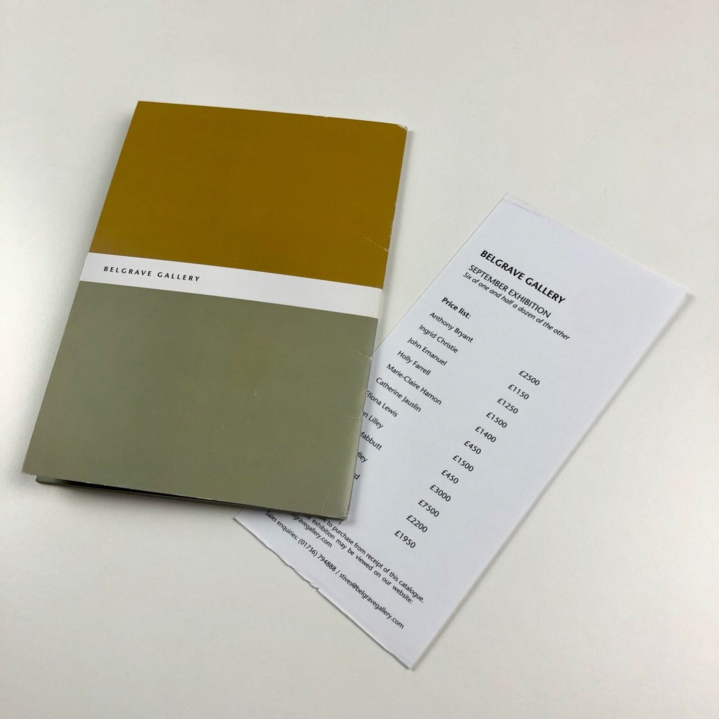Six of one and half a dozen of the other group exhibition | Belgrave Gallery catalogue, 2008