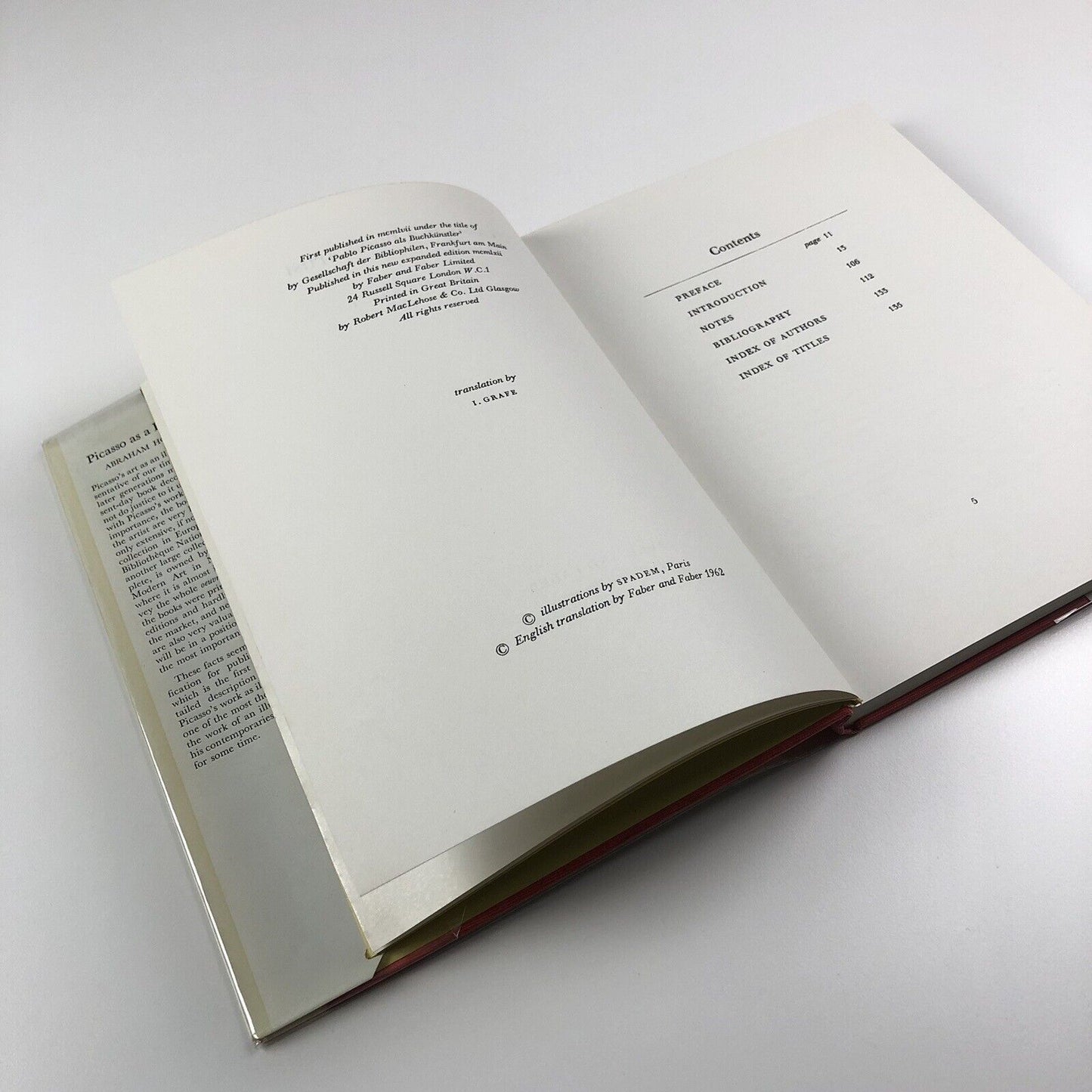 Picasso as a Book Artist by Abraham Horodisch | Faber & Faber, 1962