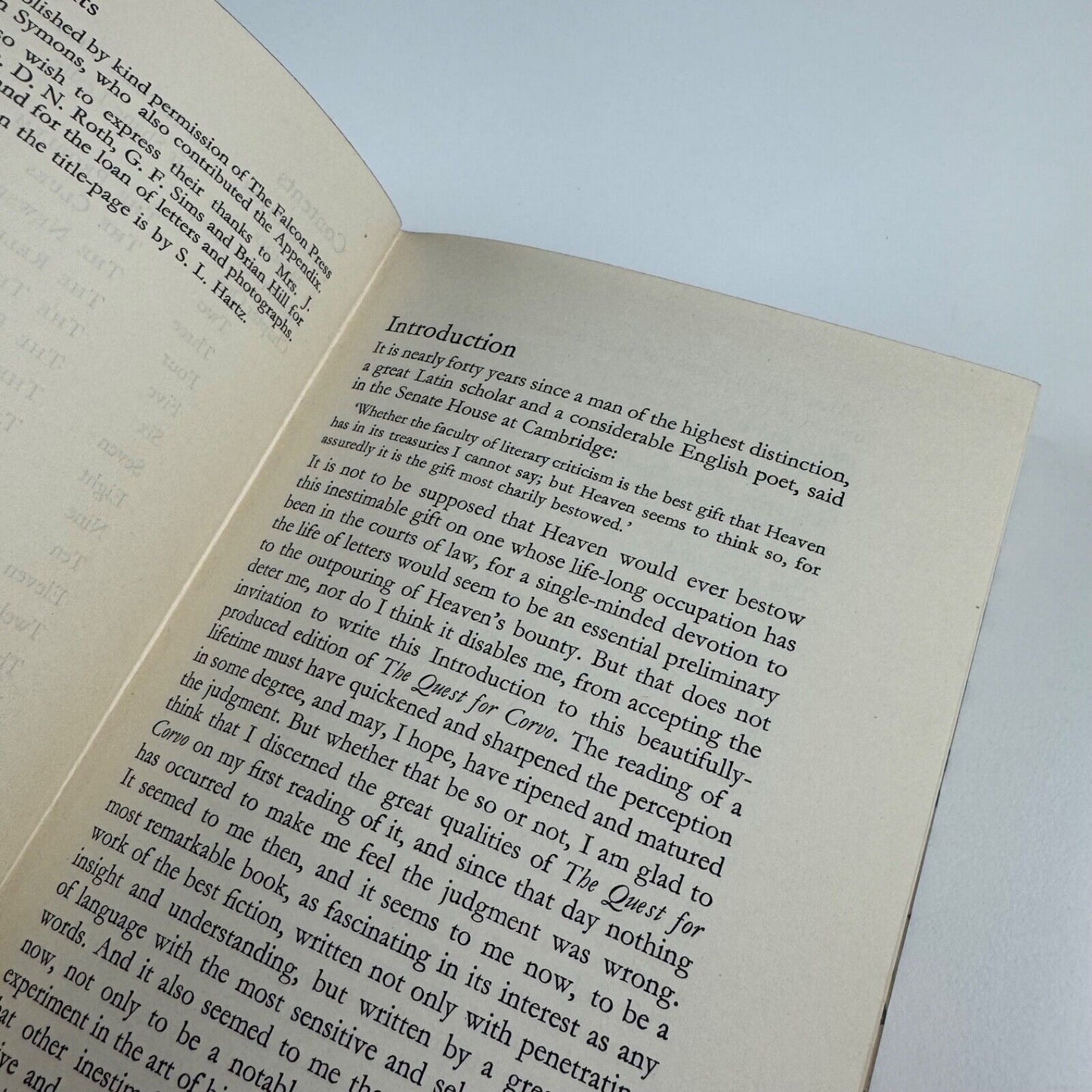The Quest for Corvo by A.J.A. Symons | The Folio Society, 1952 | S.L. Hartz wood engraving on cover