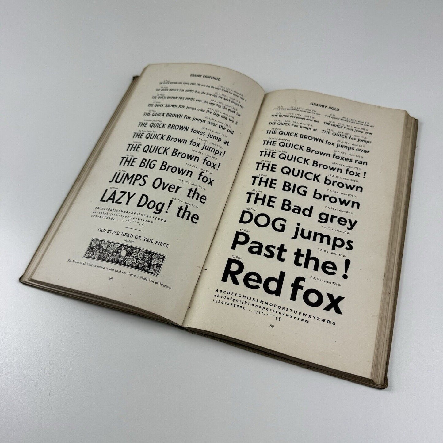 Stephenson Blake. Specimens of Printing Types, 1950