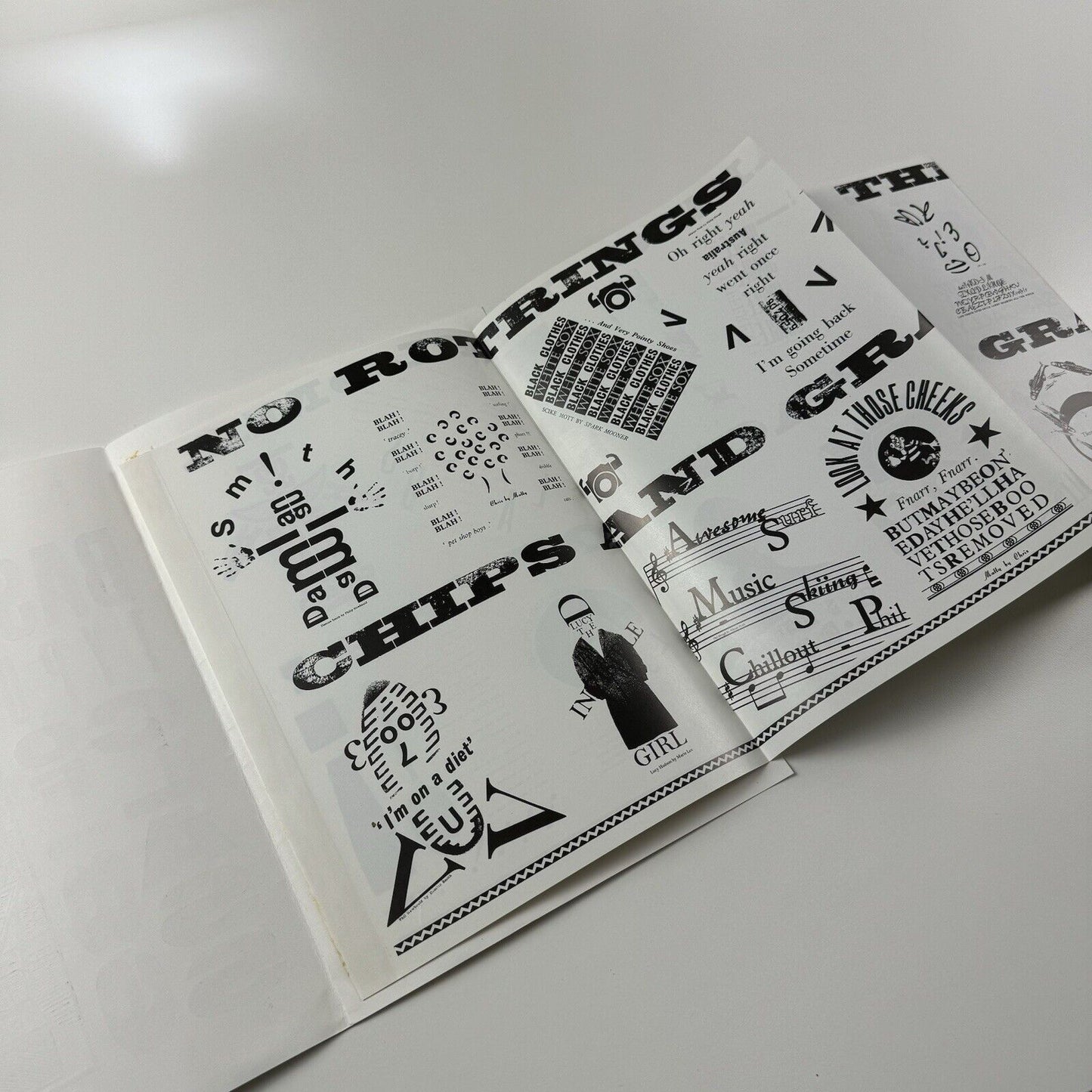 Basic Typography Class 1989 | York College of Arts and Technology BTEC booklet