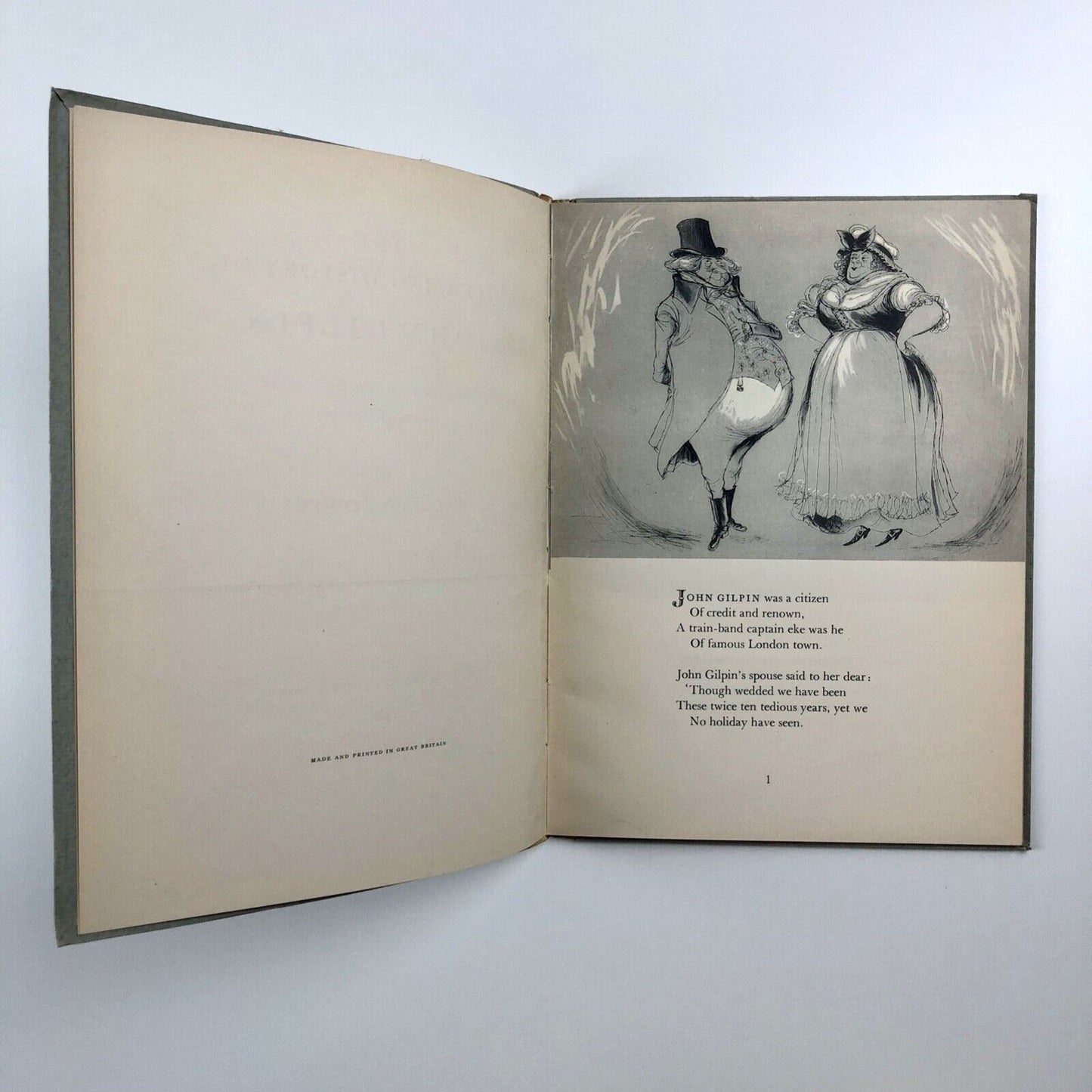 The Diverting History of John Gilpin | The Chiswick Press 1952, illustrations by Ronald Searle