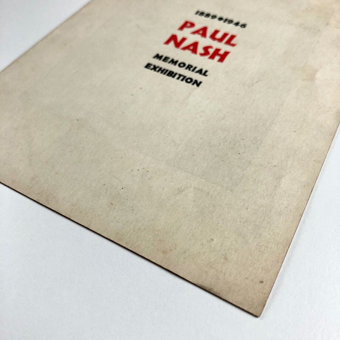 Private view invitation for Paul Nash Memorial Exhibition 1889-1946 | The Tate and Arts Council, 1946