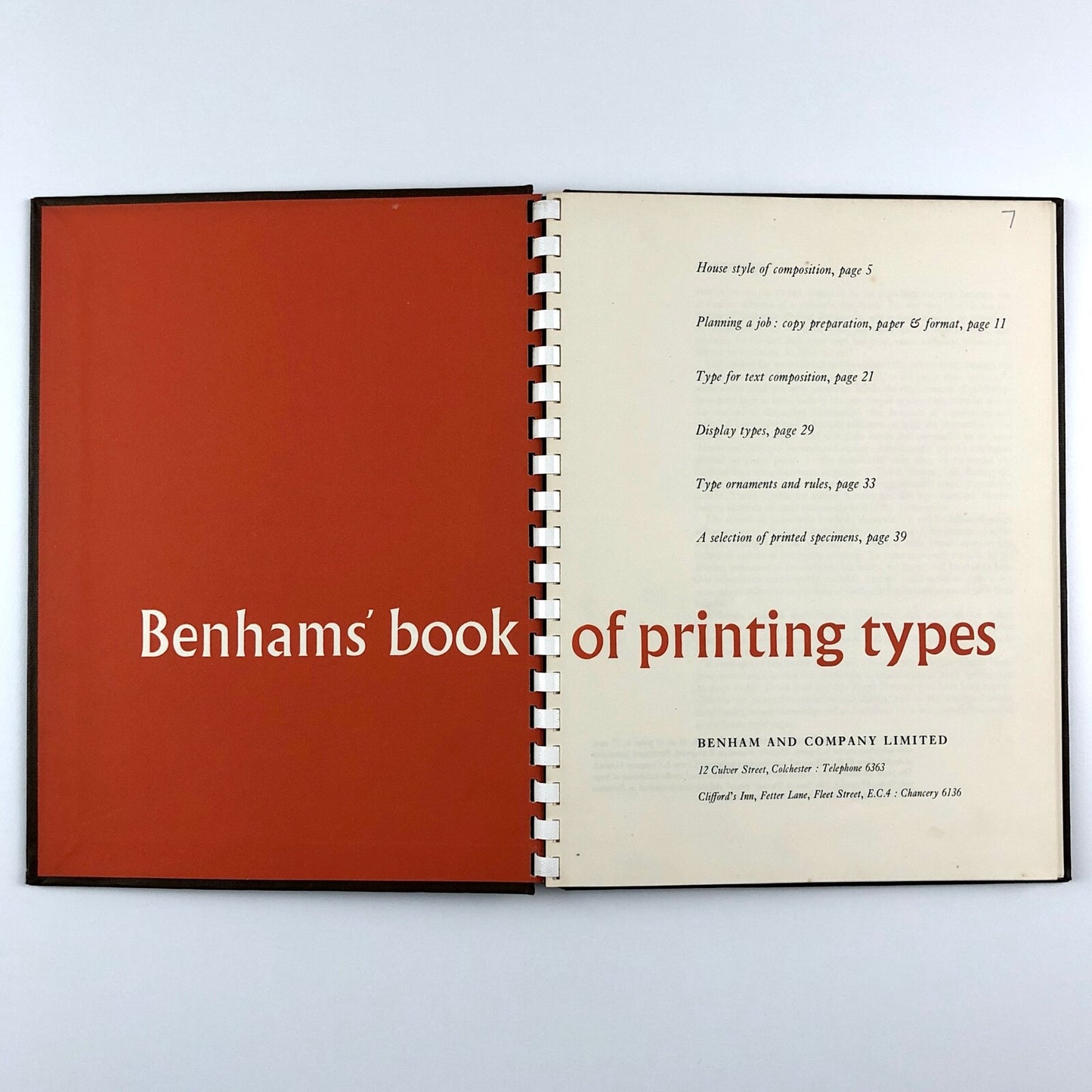 Benhams’ book of printing types | Benham and Company Limited | Undated