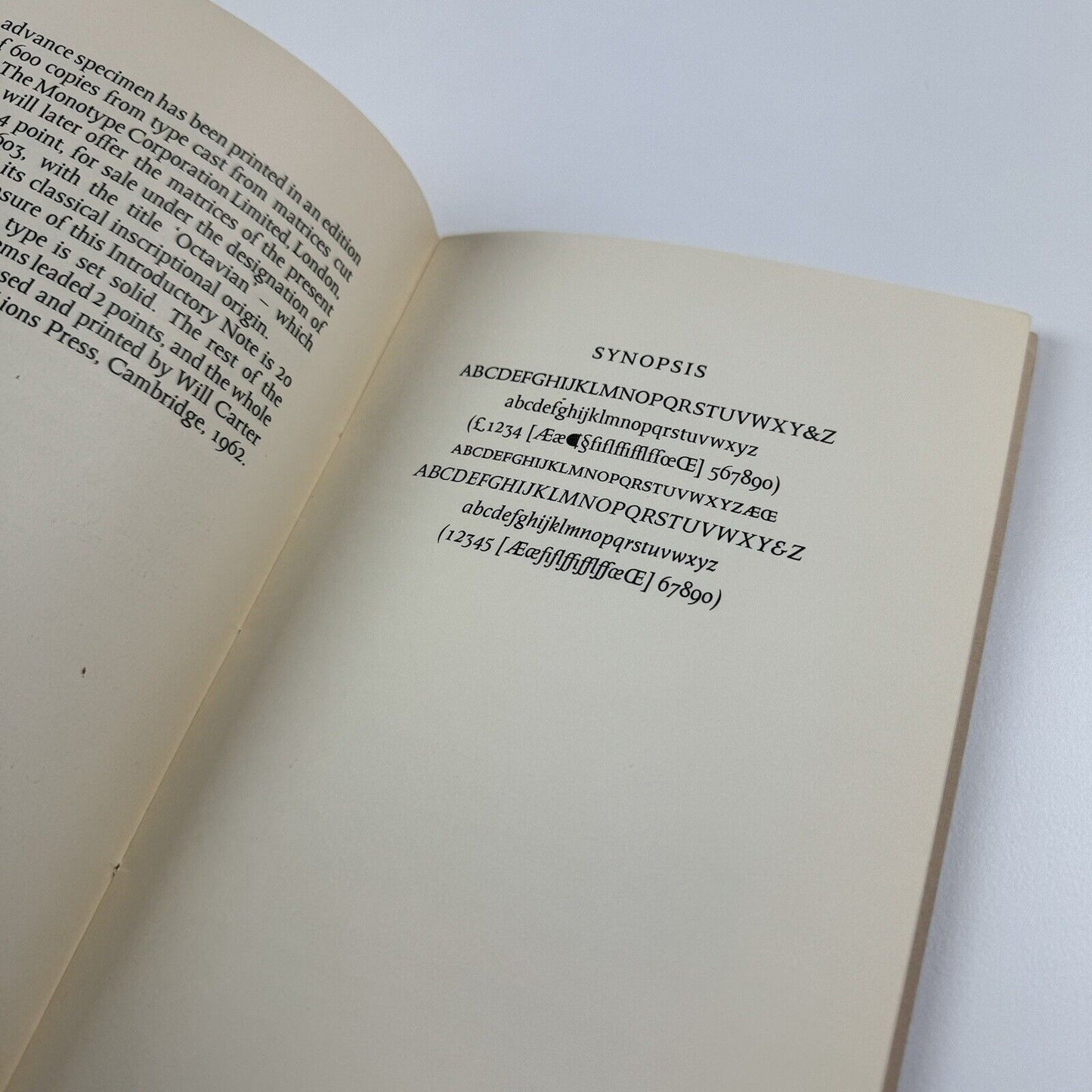 Tact in Typographical Design by Stanley Morison | A Type Specimen designed by Will Carter at The Rampant Lions Press, 1962