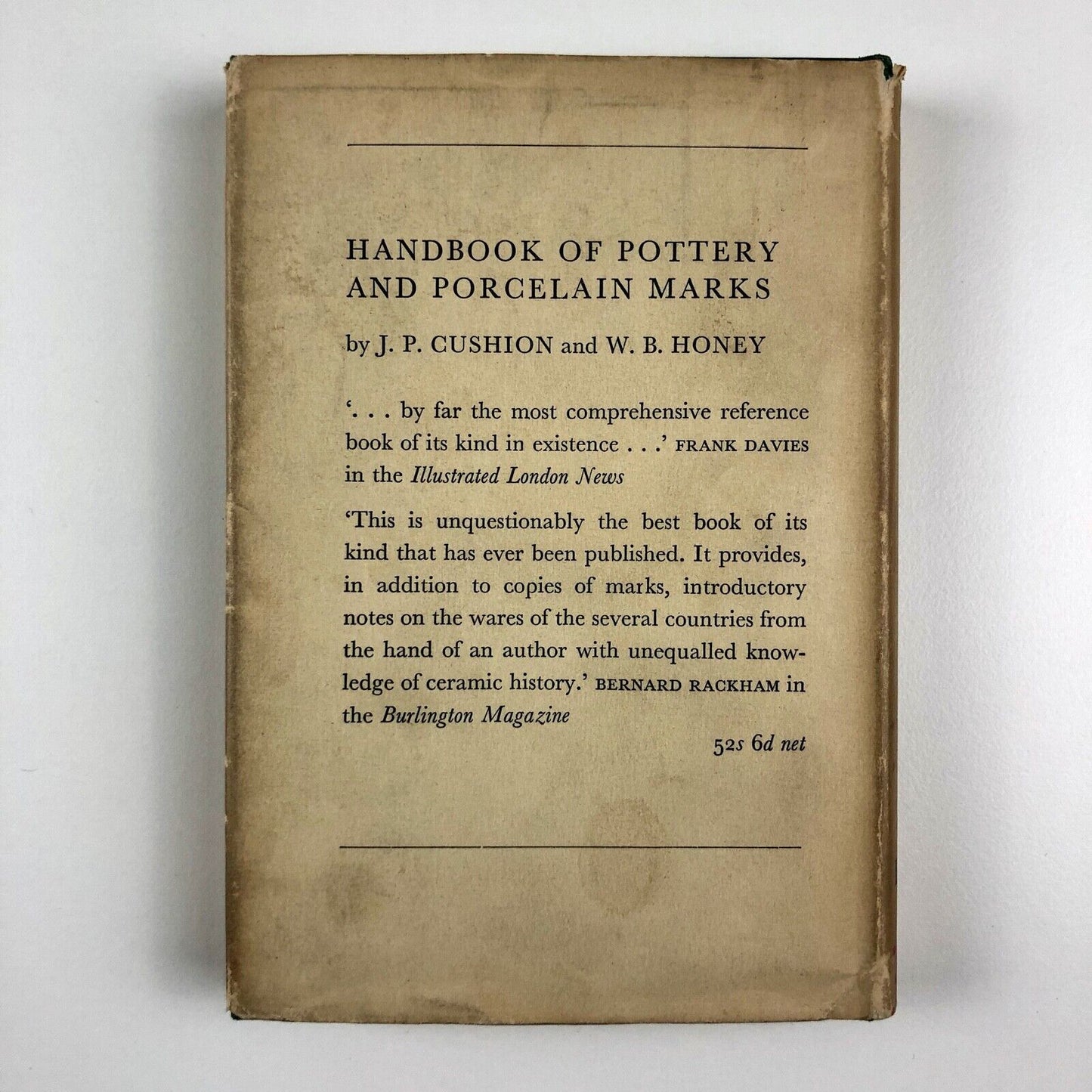 Pocket Book of French and Italian Ceramic Marks | J. P. Cushion, 1965